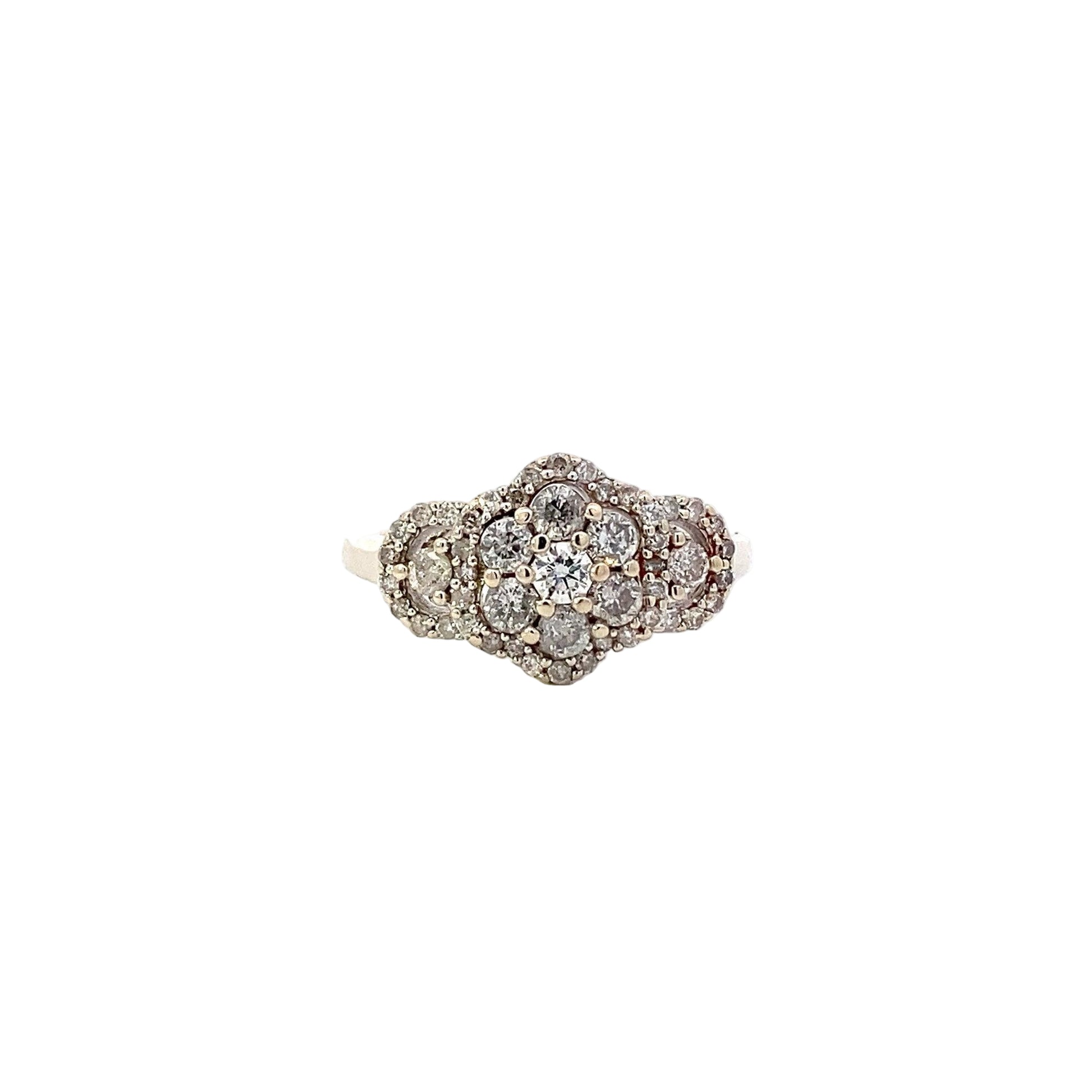 10K White Gold Women's Diamond Ring - 0.97ct - ipawnishop.com