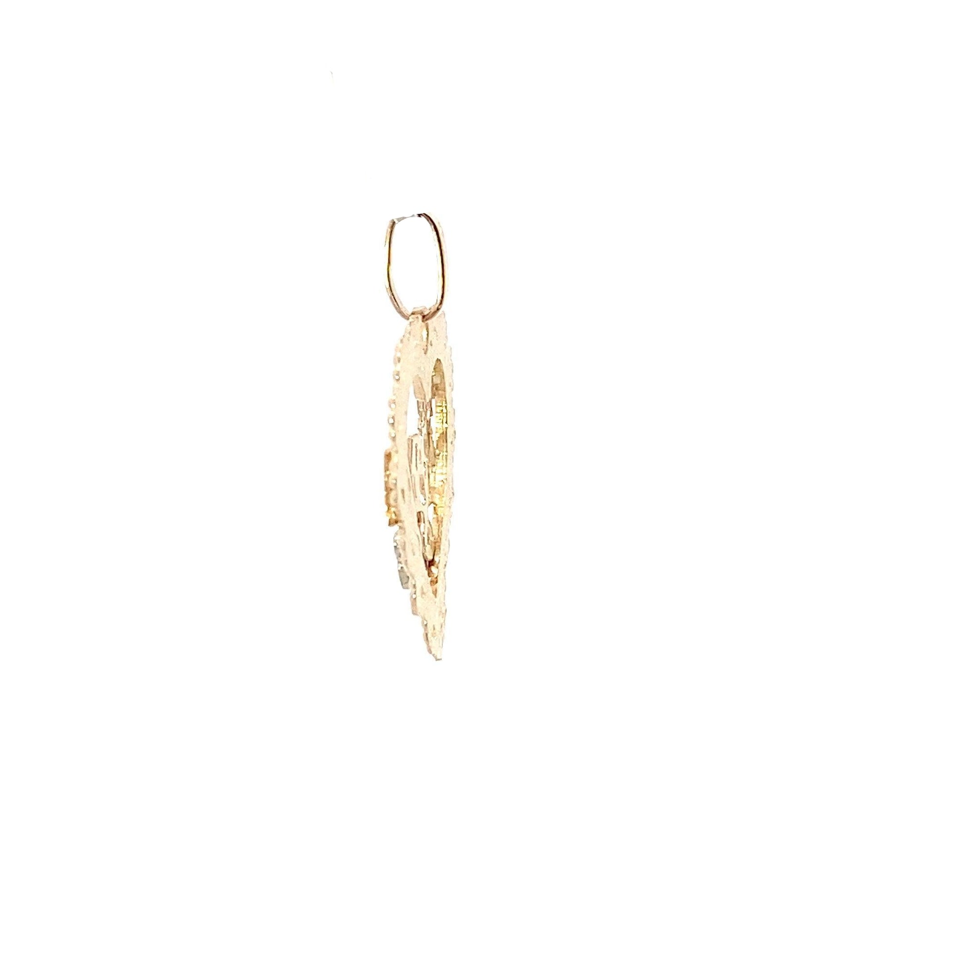14K Tri-Color Gold #1 Grandma Pendant - ipawnishop.com