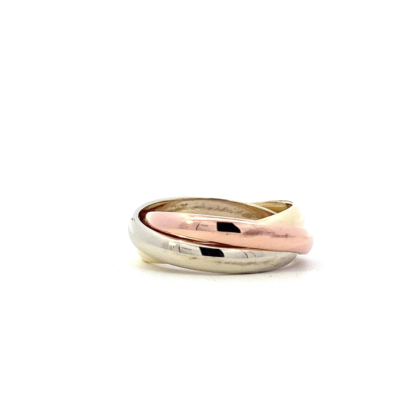 14K Tri-Color Gold (3) Band Ring - ipawnishop.com