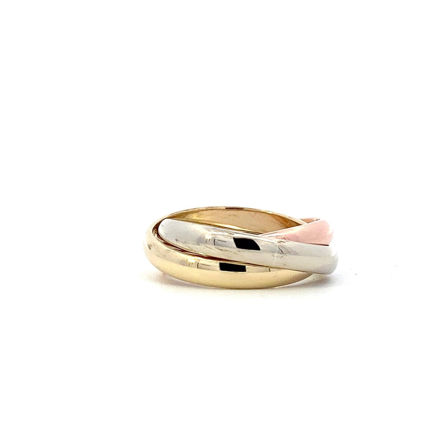 14K Tri-Color Gold (3) Band Ring - ipawnishop.com