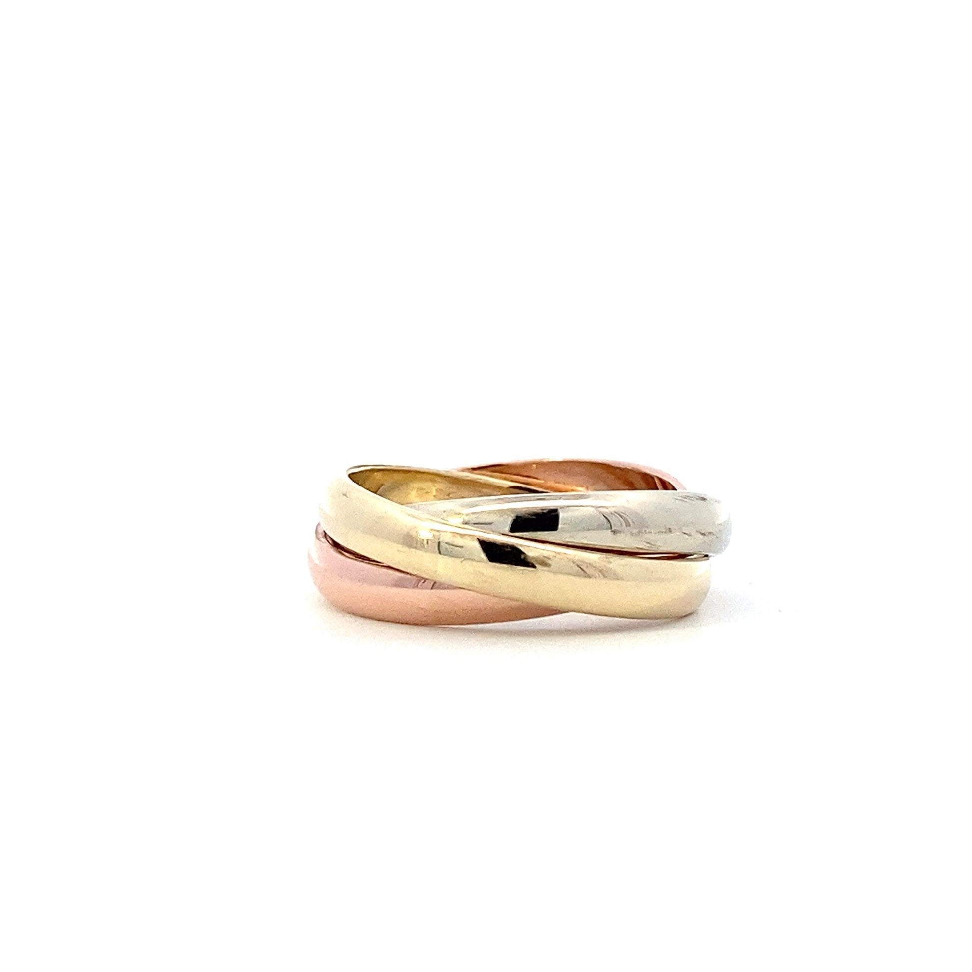 14K Tri-Color Gold (3) Band Ring - ipawnishop.com