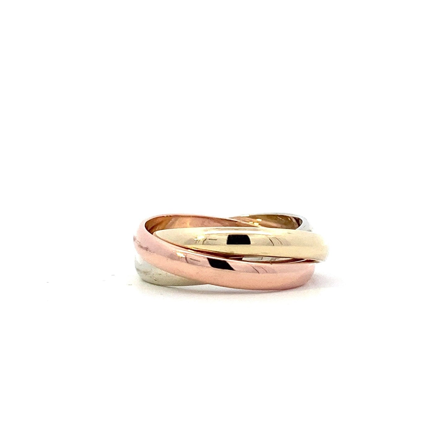 14K Tri-Color Gold (3) Band Ring - ipawnishop.com