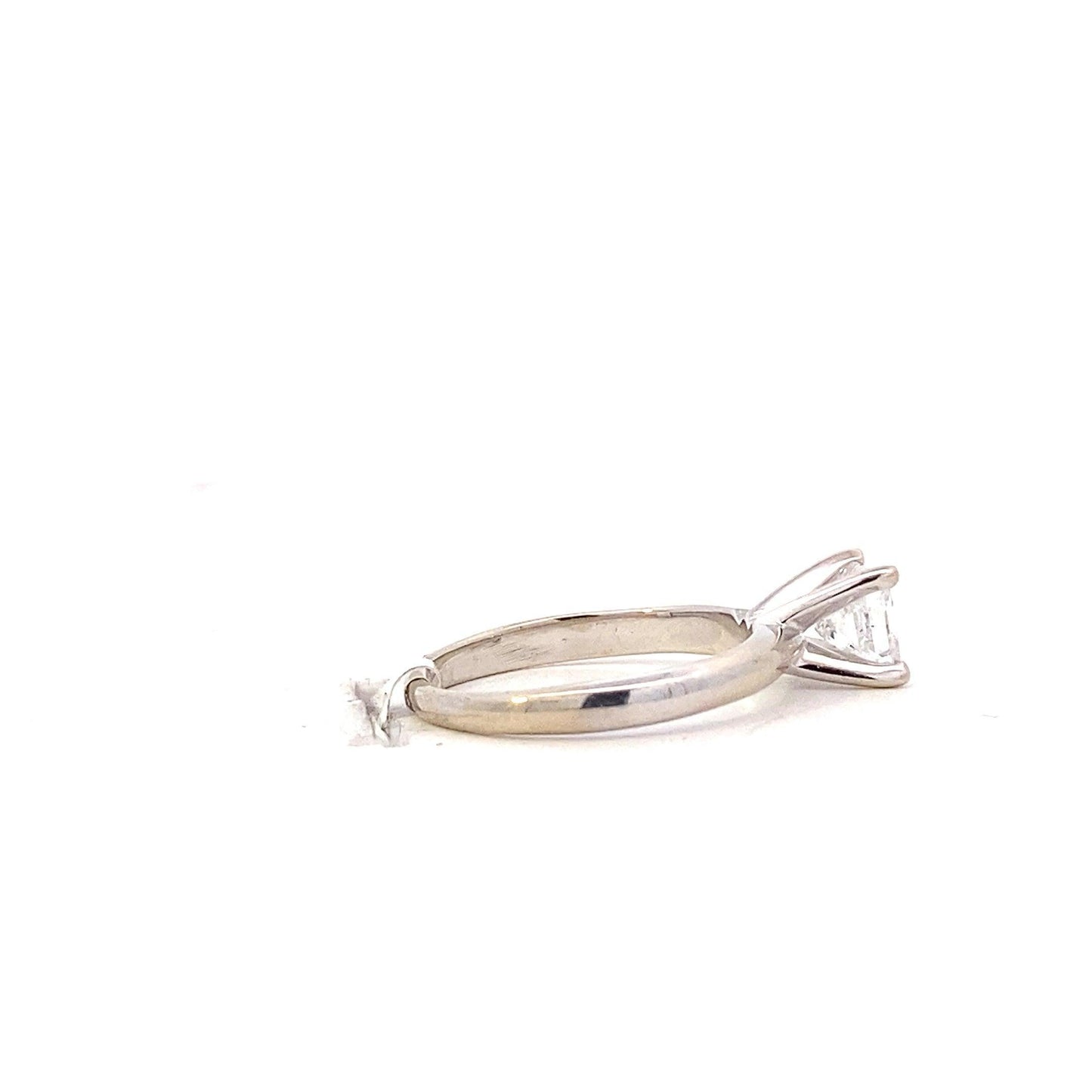 14K White Gold Diamond Solitaire Women's Ring - 0.70ct - ipawnishop.com