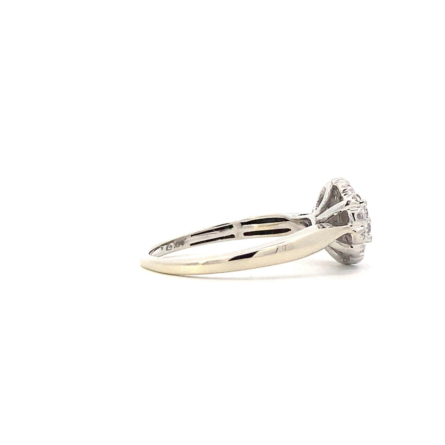 Anillo de Diamantes para Mujer en Oro Blanco 14K - 0.36ct - ipawnishop.com