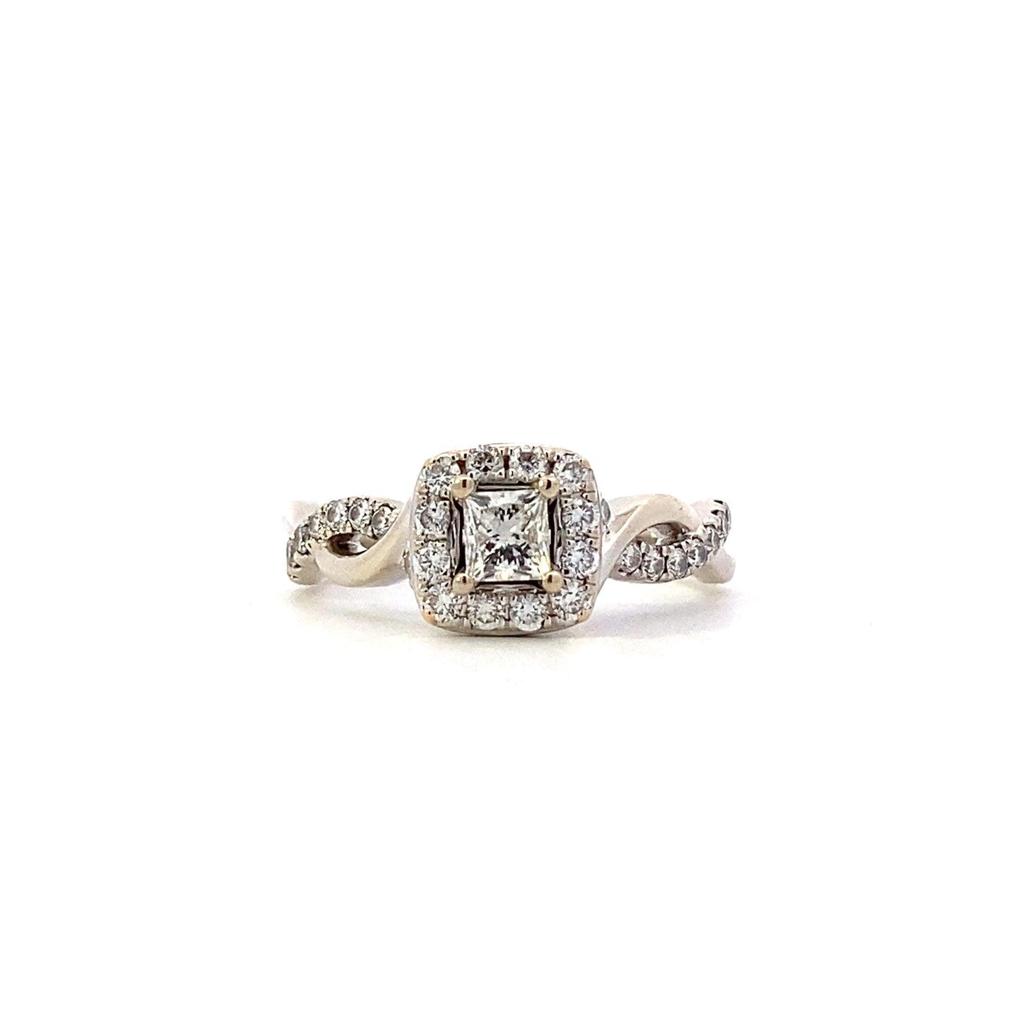 14K White Gold Women's Diamond Ring - 0.75ct - ipawnishop.com