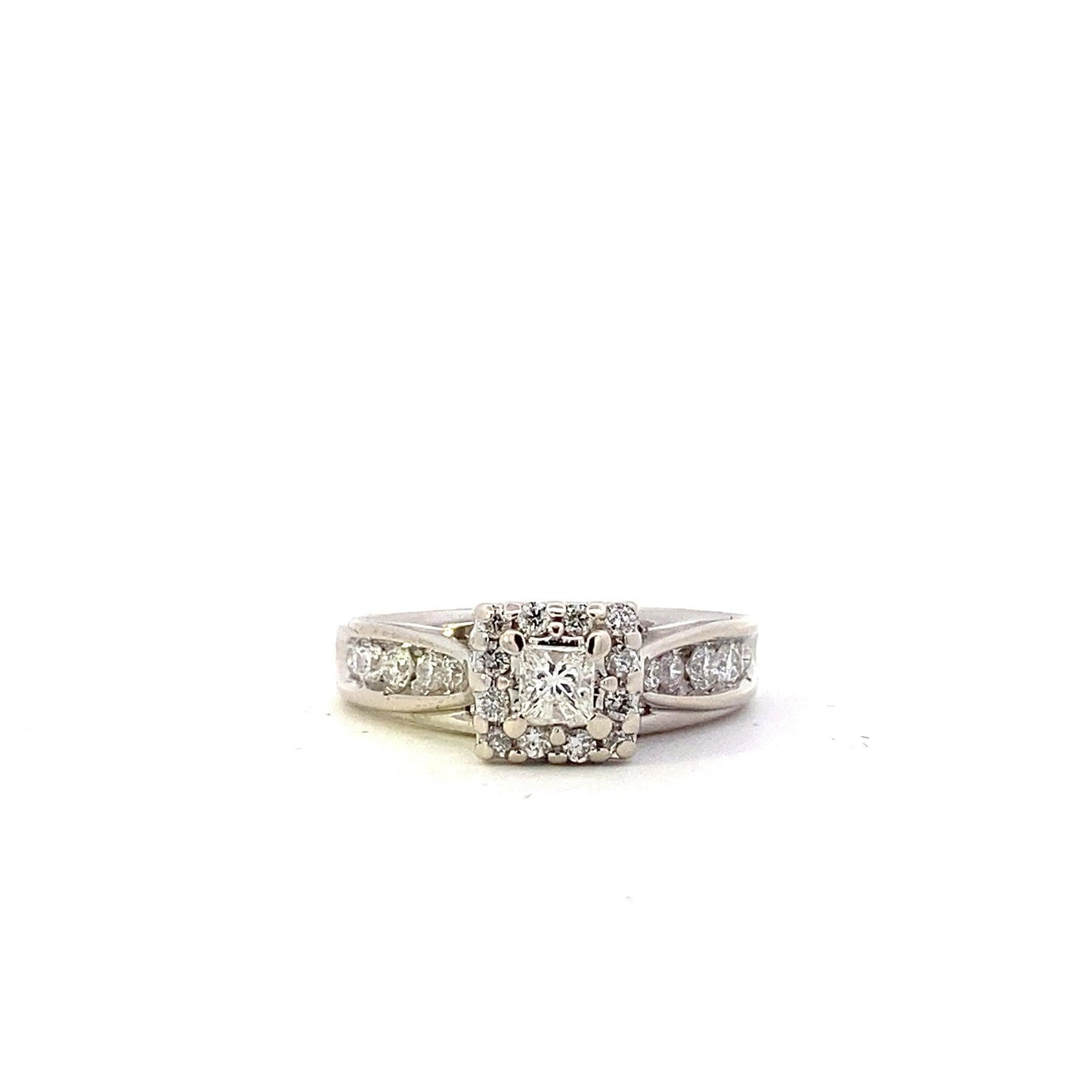 14K White Gold Women's Diamond Ring - 0.8ct - ipawnishop.com