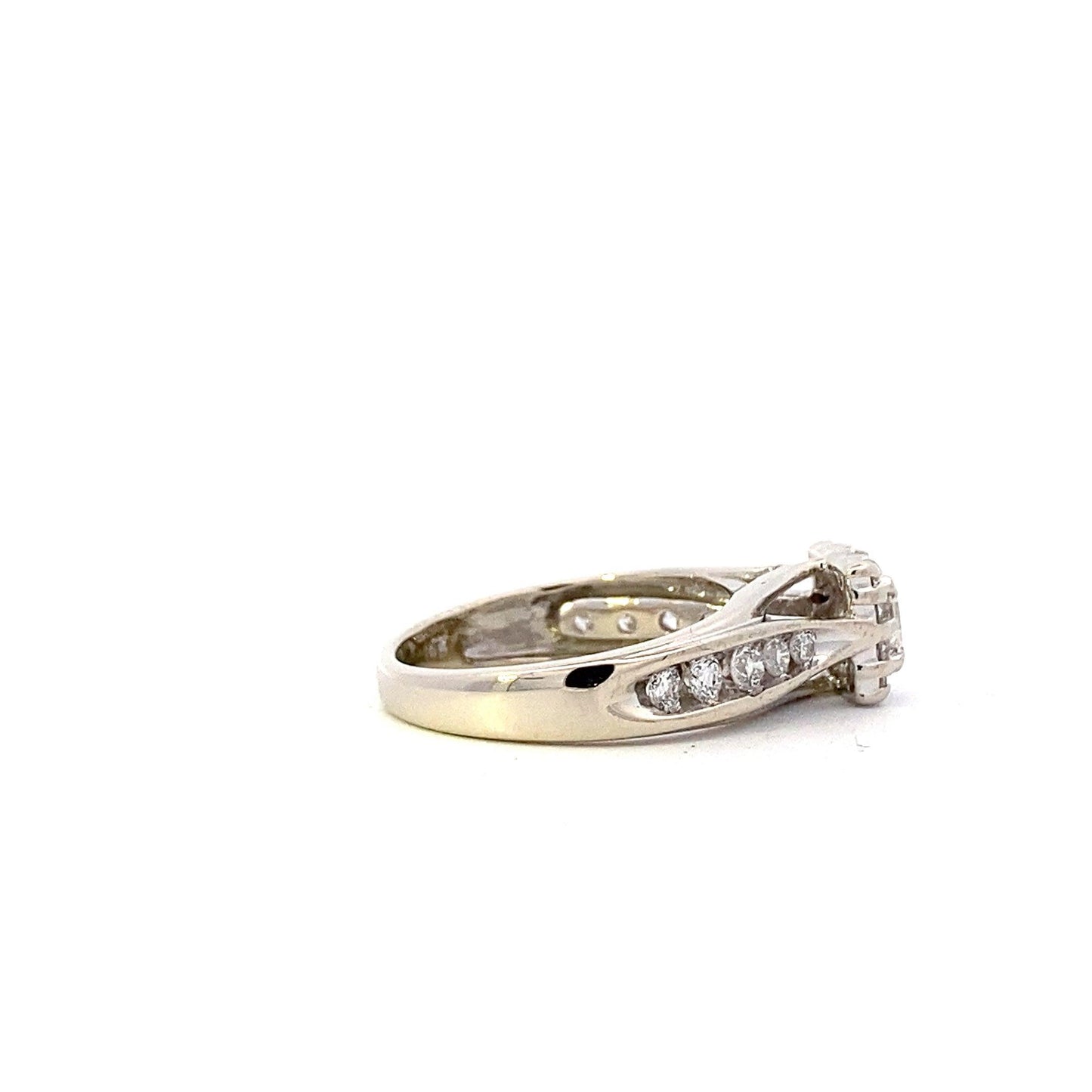 14K White Gold Women's Diamond Ring - 0.8ct - ipawnishop.com