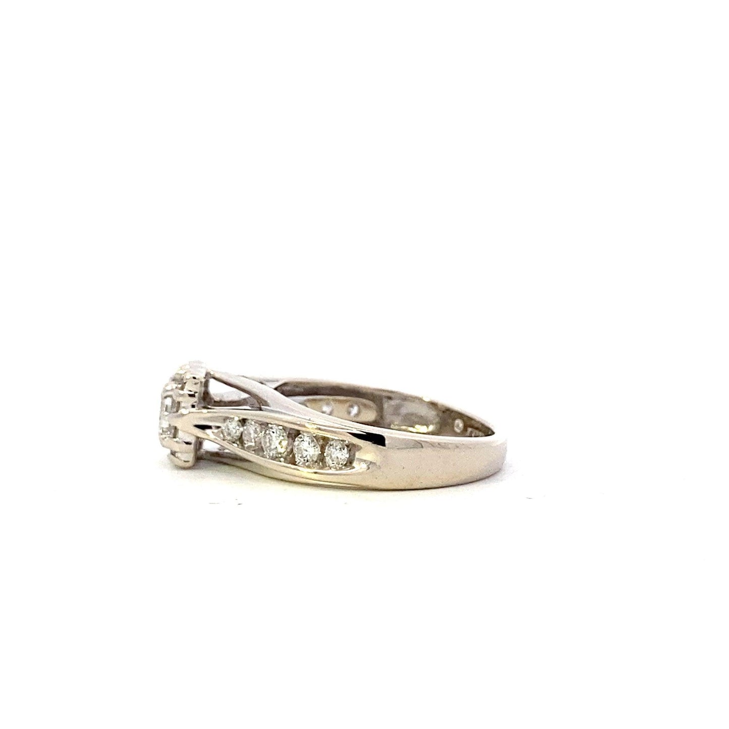 14K White Gold Women's Diamond Ring - 0.8ct - ipawnishop.com