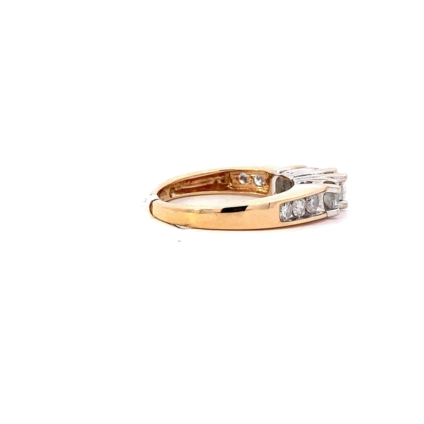 14K Yellow & White Gold Women's Diamond Ring - 0.85ct - ipawnishop.com