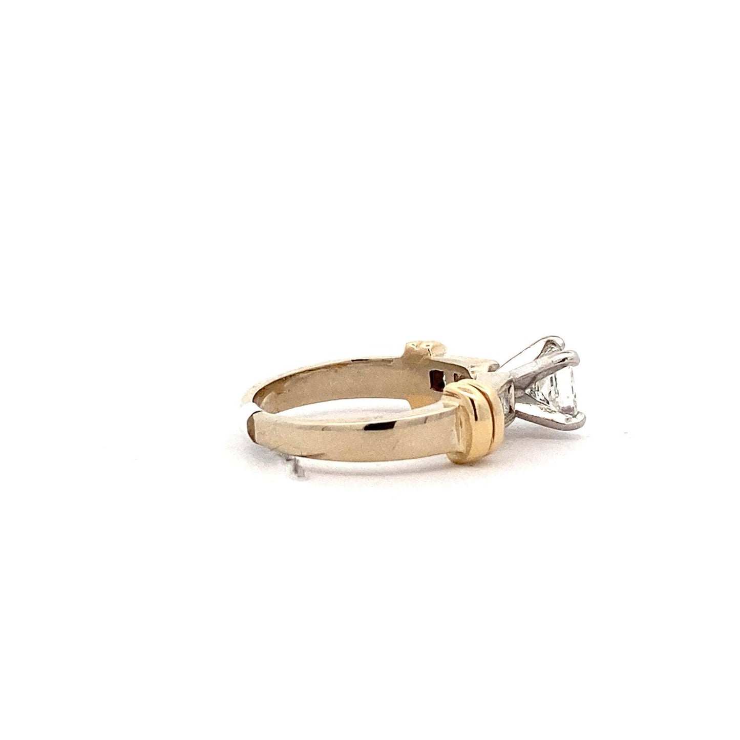 14K Yellow & White Gold Women's Diamond Ring - 0.89ct - ipawnishop.com