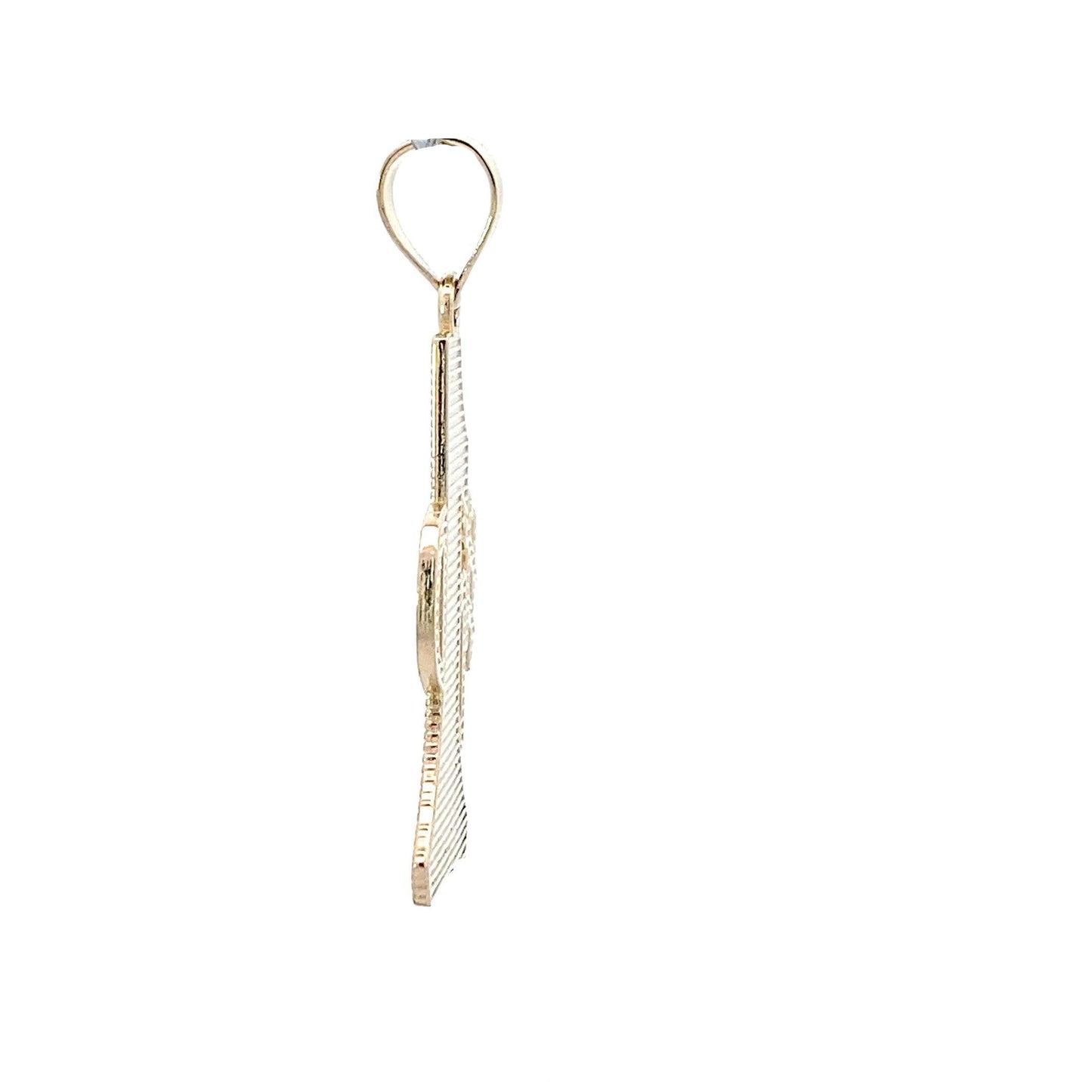 14K Yellow Gold "#1 Dad" Pendant - ipawnishop.com