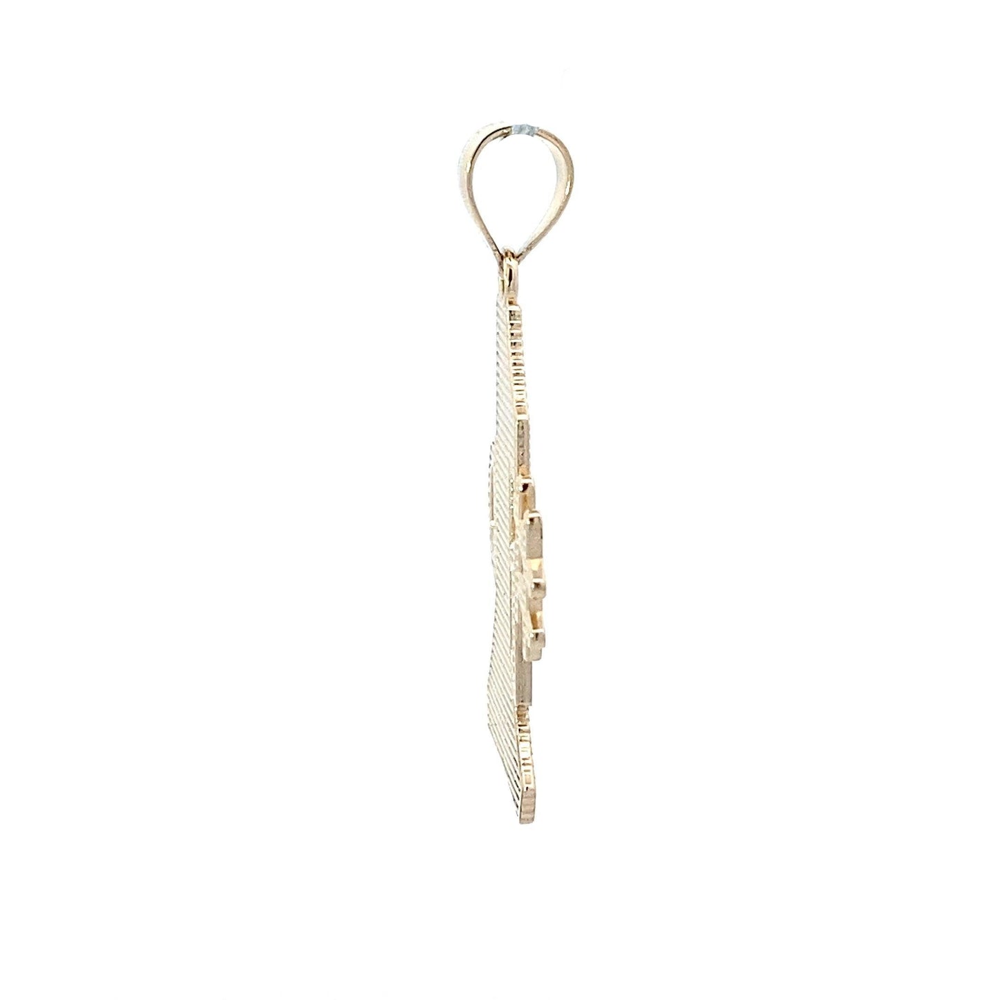 14K Yellow Gold "#1 Dad" Pendant - ipawnishop.com