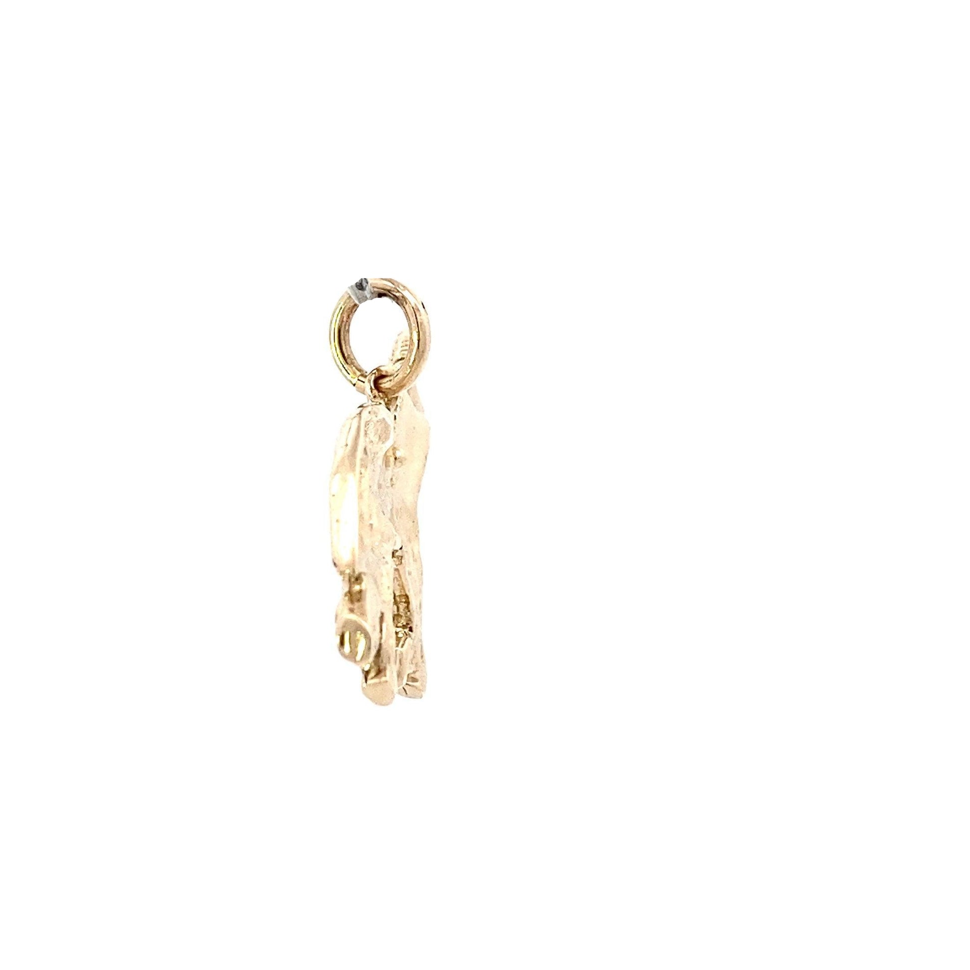 14K Yellow Gold Horse Pendant - ipawnishop.com