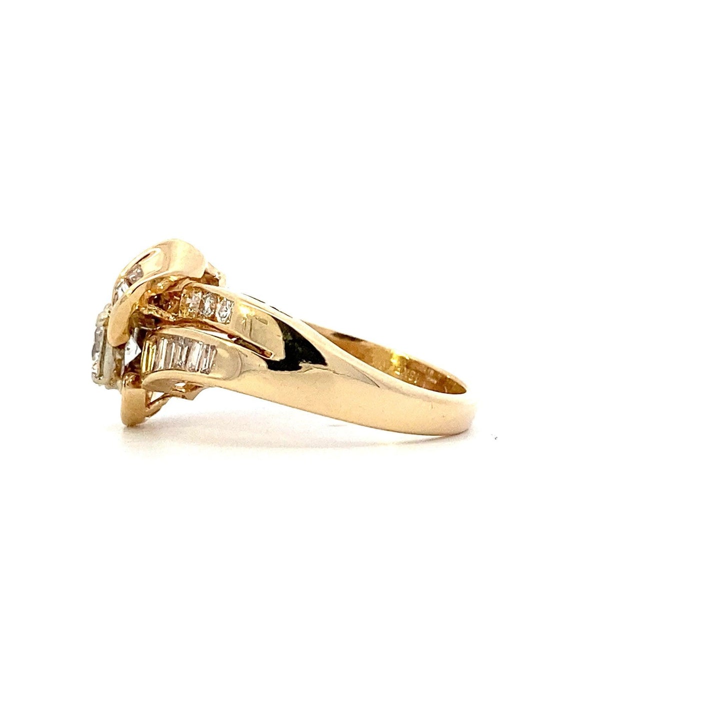 14K Yellow Gold Women's Diamond Ring - 1.11ct - ipawnishop.com