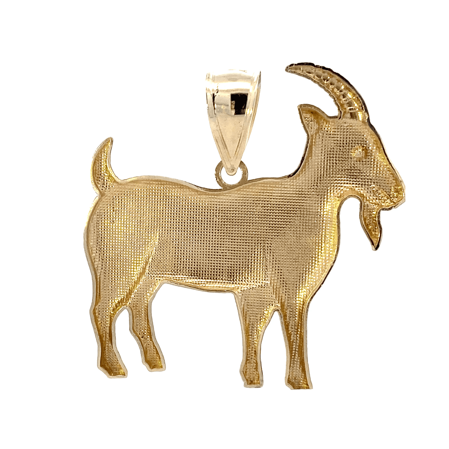 10K Yellow Gold Goat Pendant