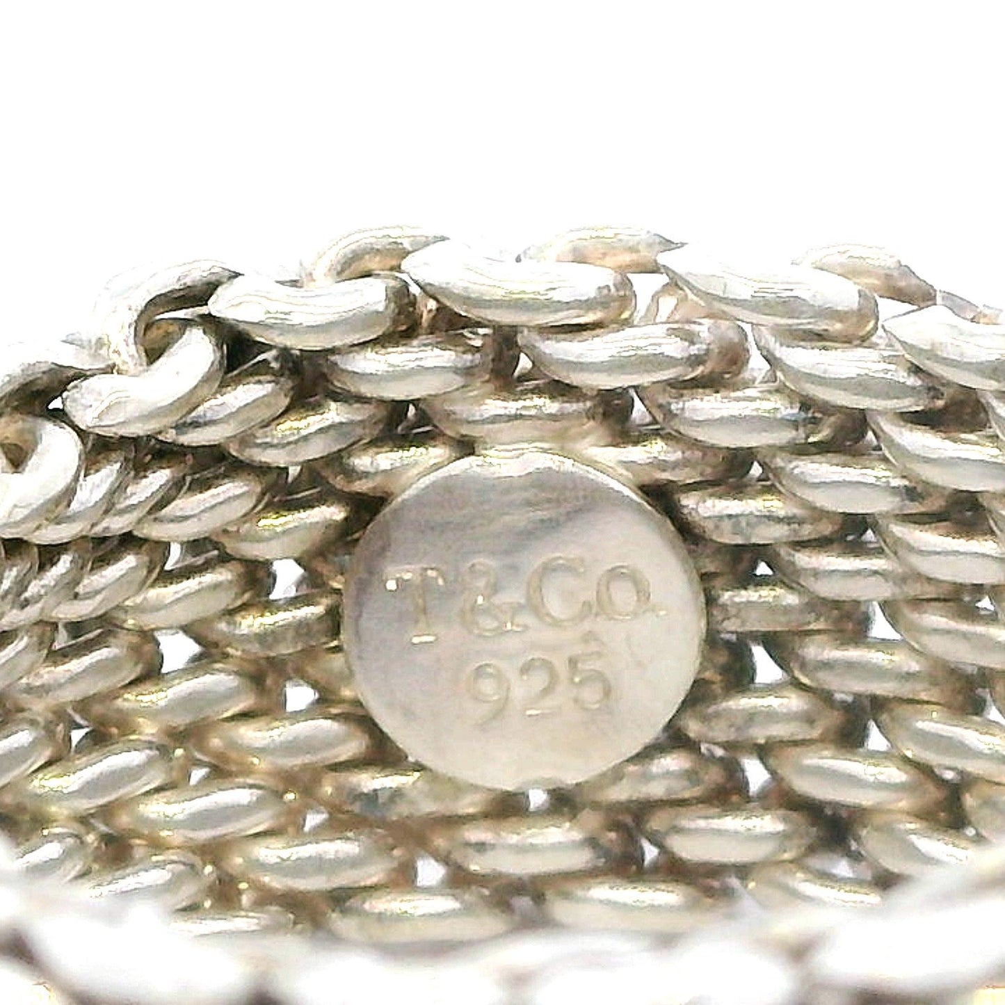 Tiffany & Co. Somerset Sterling Silver Mesh Link Band