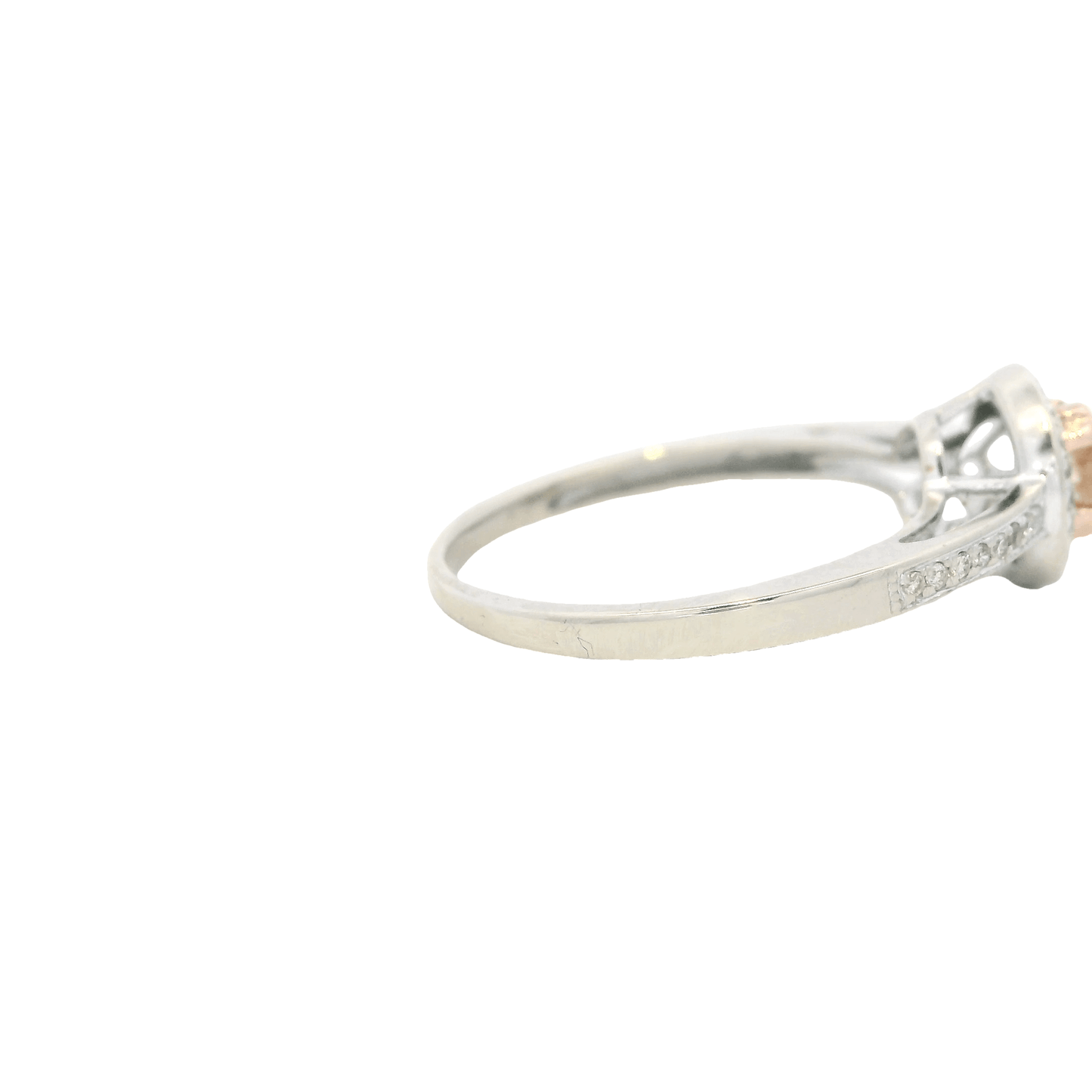 14K White & Rose Gold Women's Diamond Ring - 0.40ct