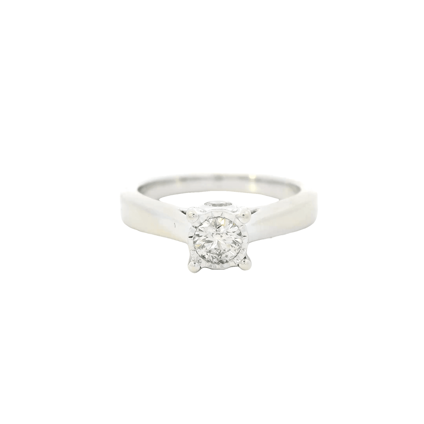 10K White Gold Diamond Ring - 0.41ct