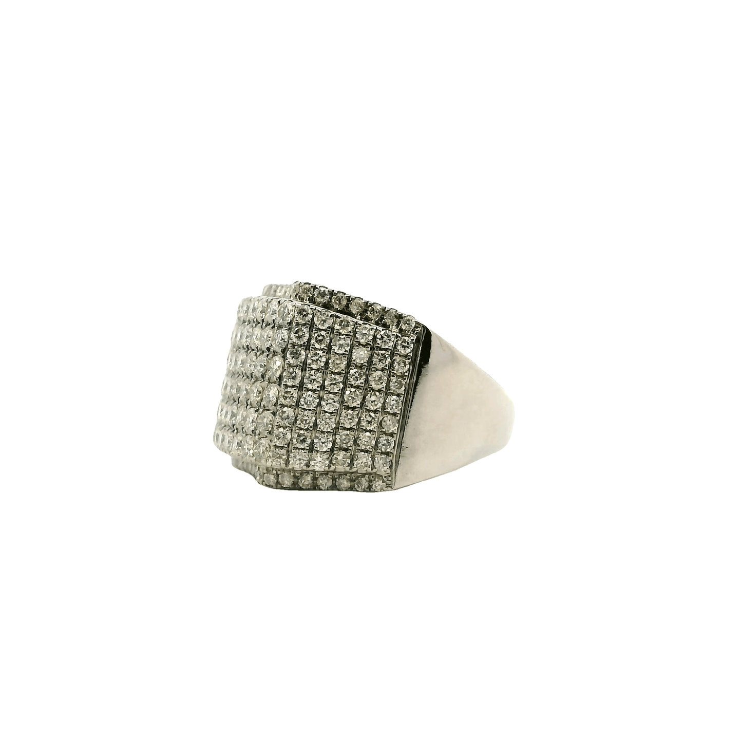 10K White & Yellow Gold Diamond Ring - 3.31ct