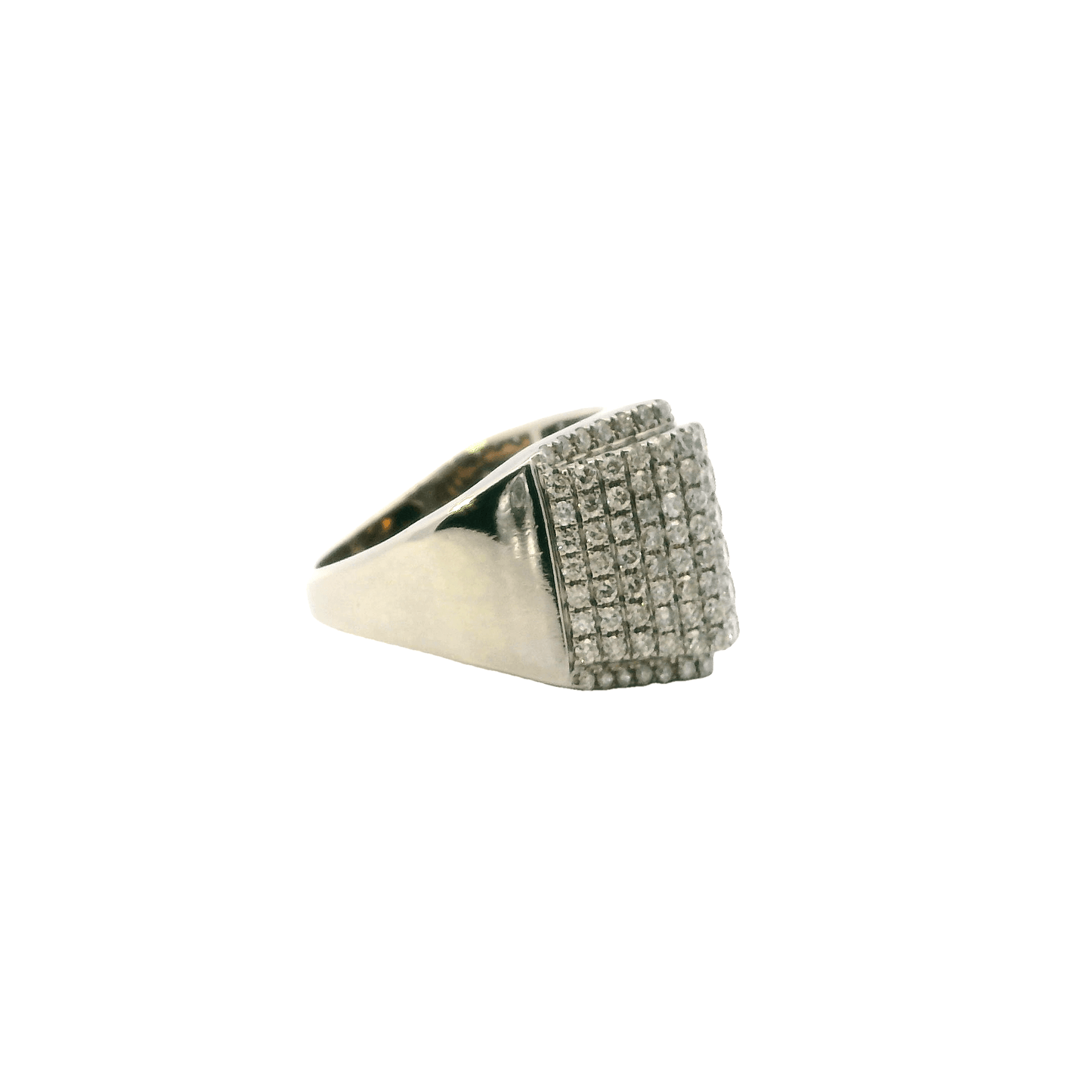 10K White & Yellow Gold Diamond Ring - 3.31ct