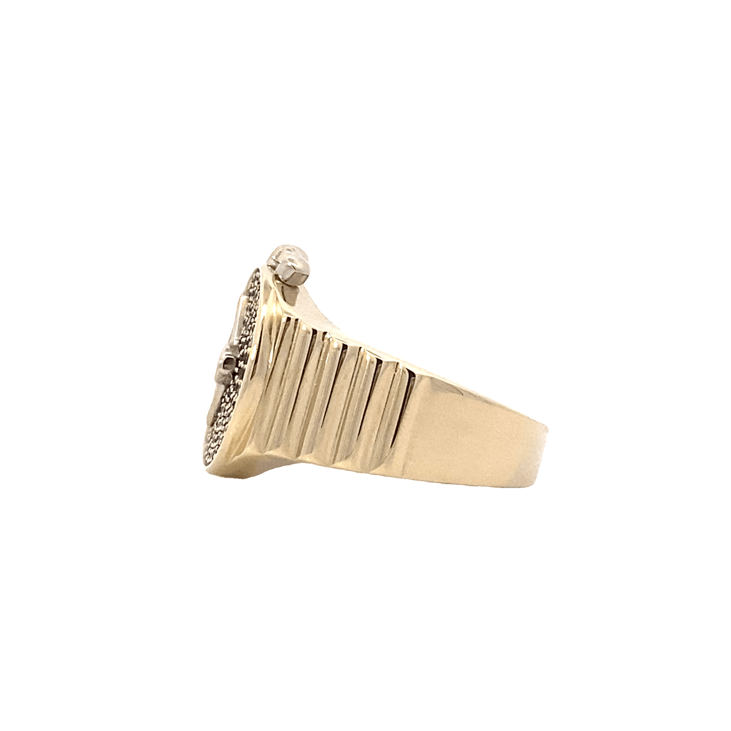 14K Yellow Gold Watch Design Ring
