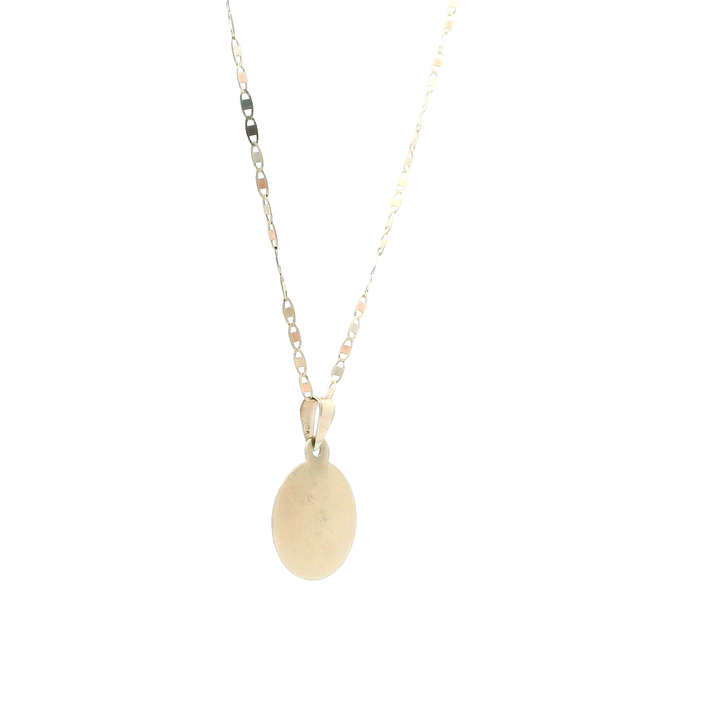 10K Tri Colored Gold Dove Pendant & Mariner Chain
