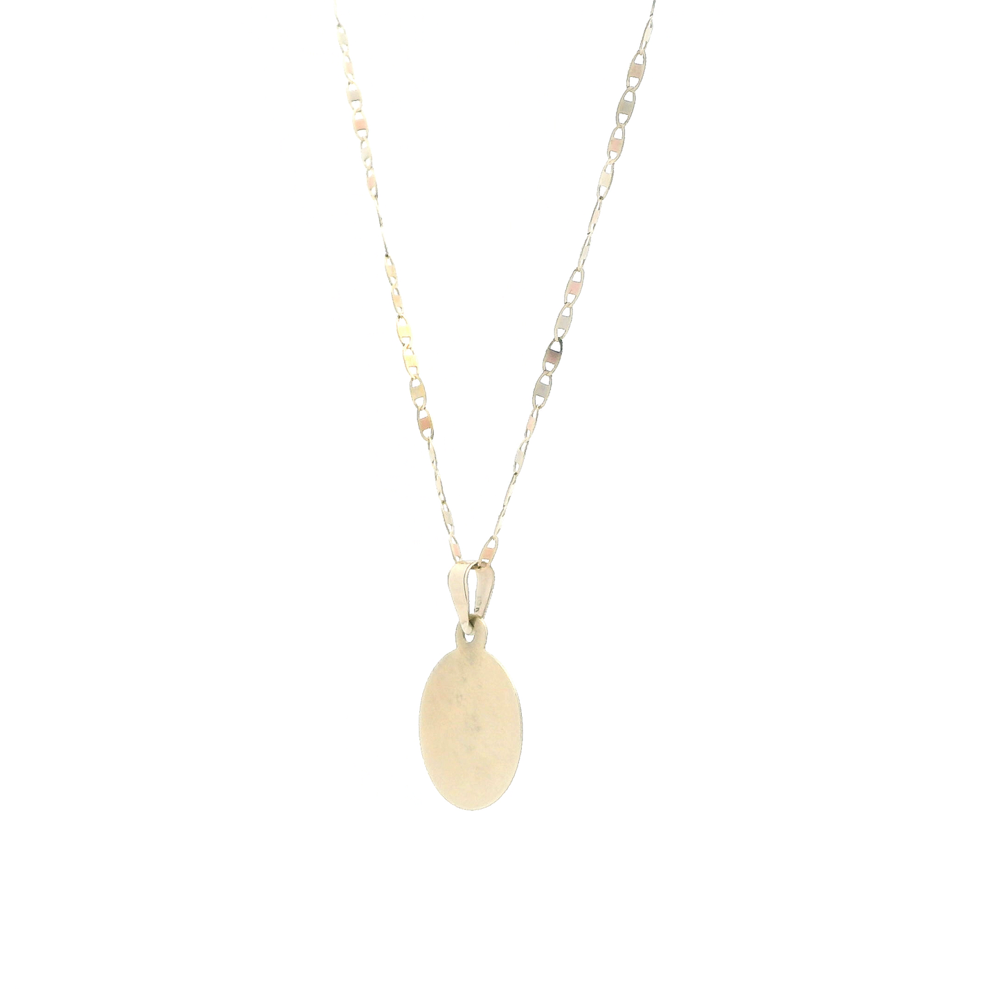 10K Tri Colored Gold Dove Pendant & Mariner Chain