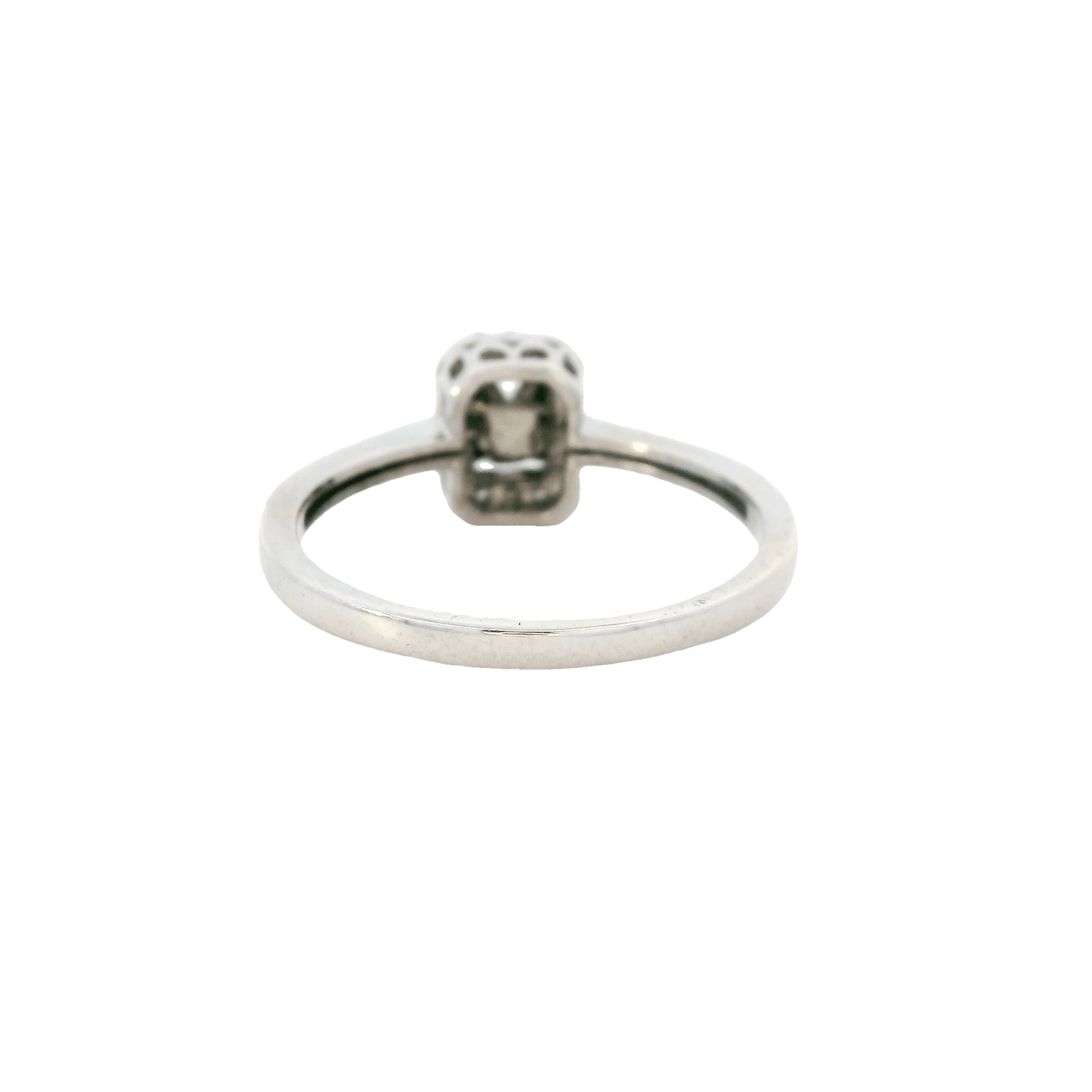 14K White Gold And Diamond Womens Ring - 0.66ct