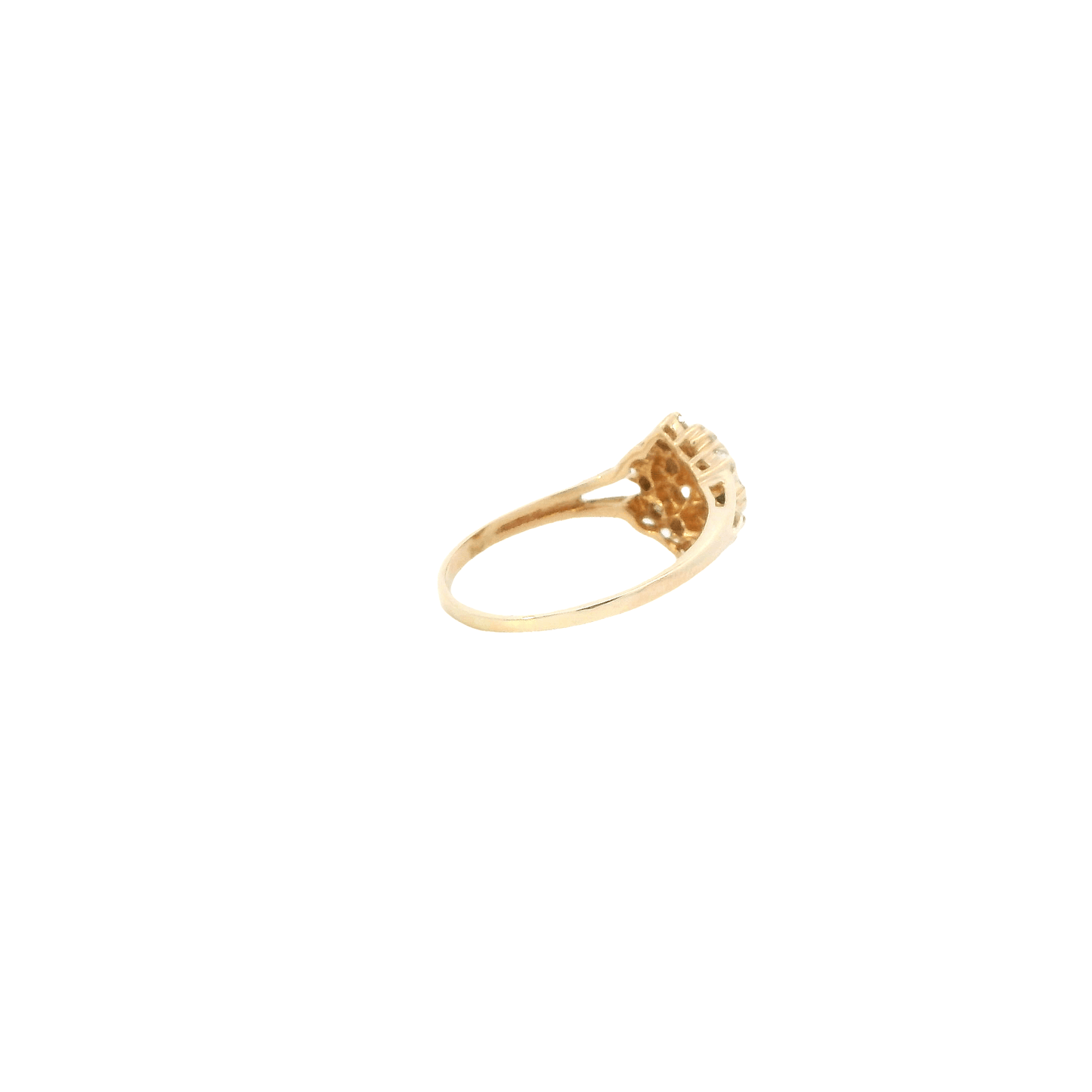 14K Yellow Gold And Diamond Womens Ring - 0.48ct