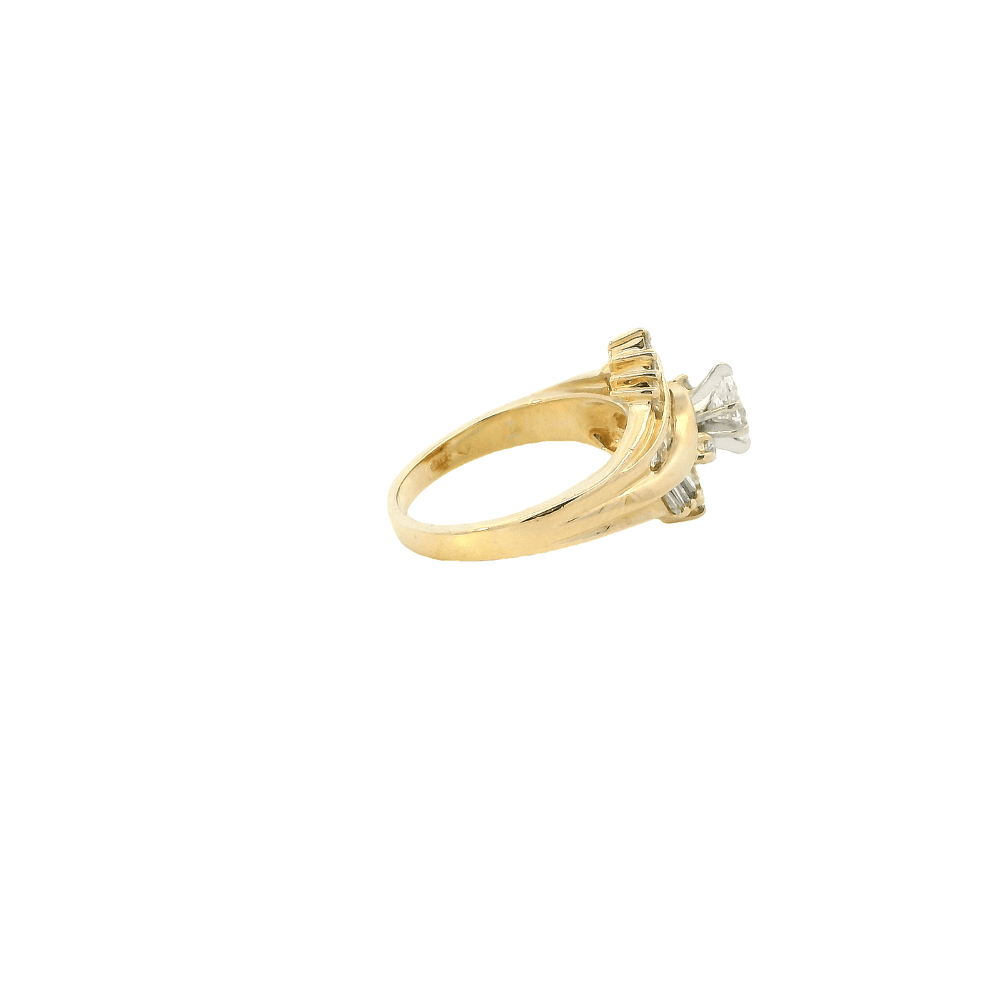 14K Yellow Gold And Diamond Womens Ring - 0.50ct