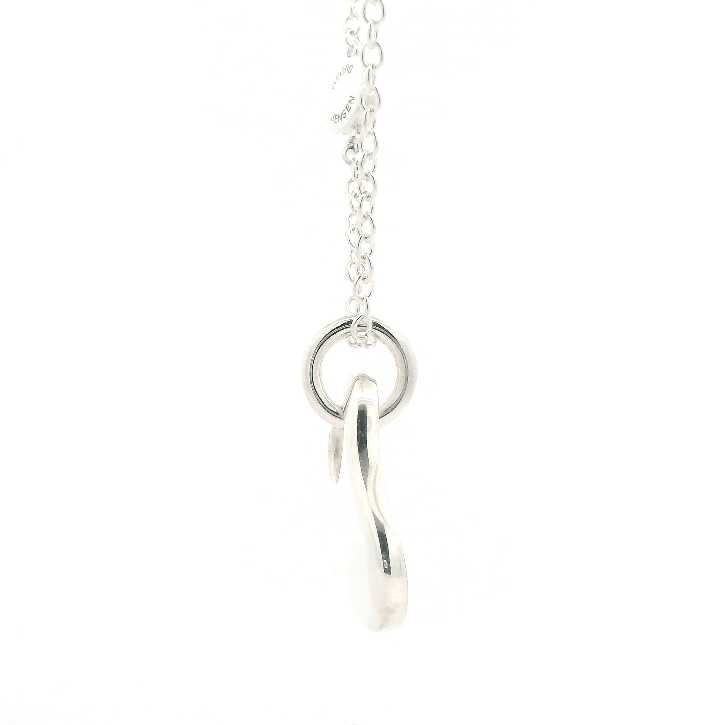 Silver George Jensen Geometric Triangle 22" Chain & Pendant Set