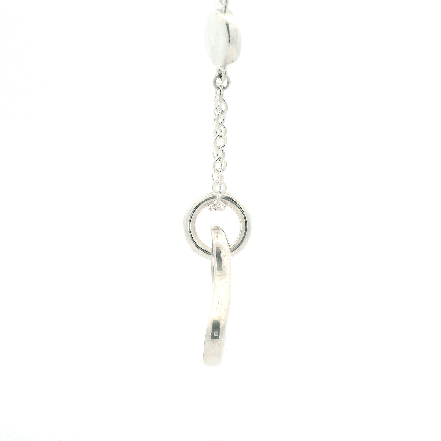 Silver George Jensen Geometric Triangle 22" Chain & Pendant Set