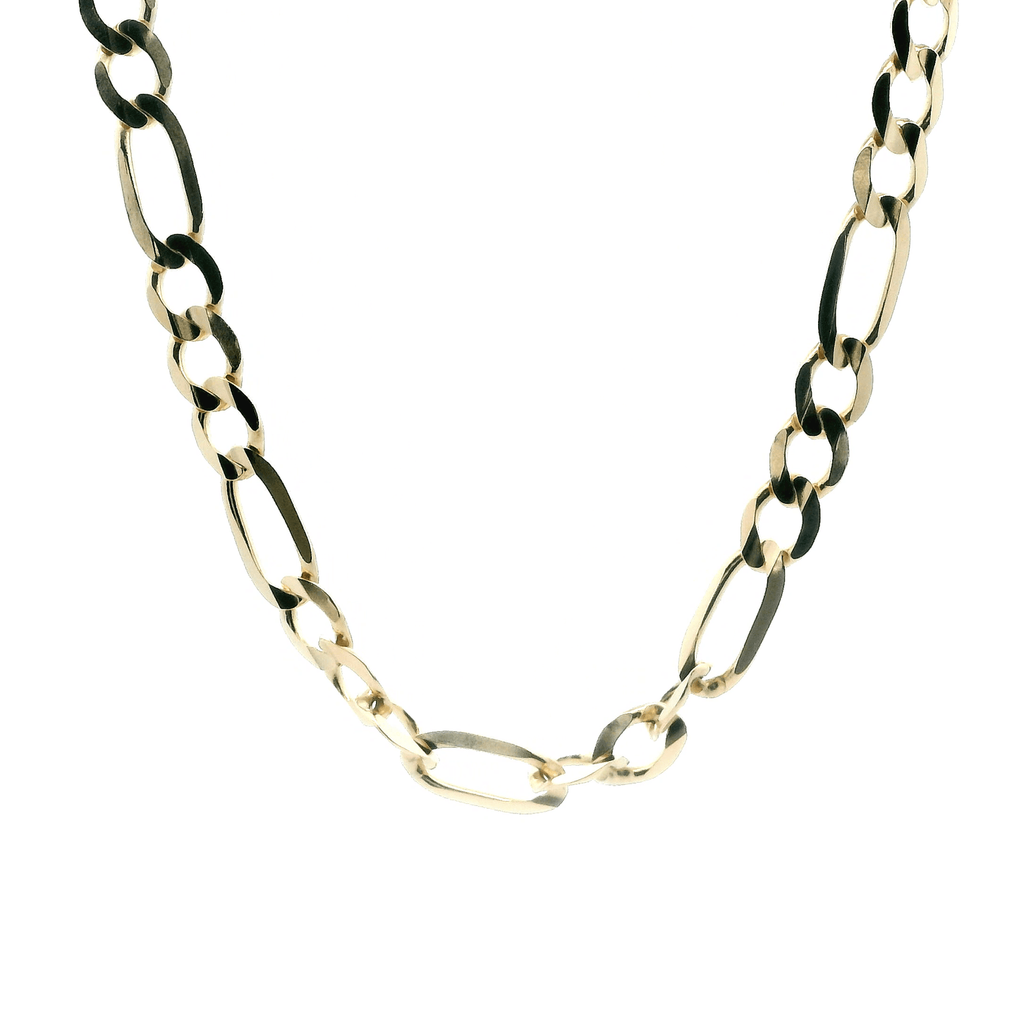 14K Yellow Gold 24" Figaro Chain