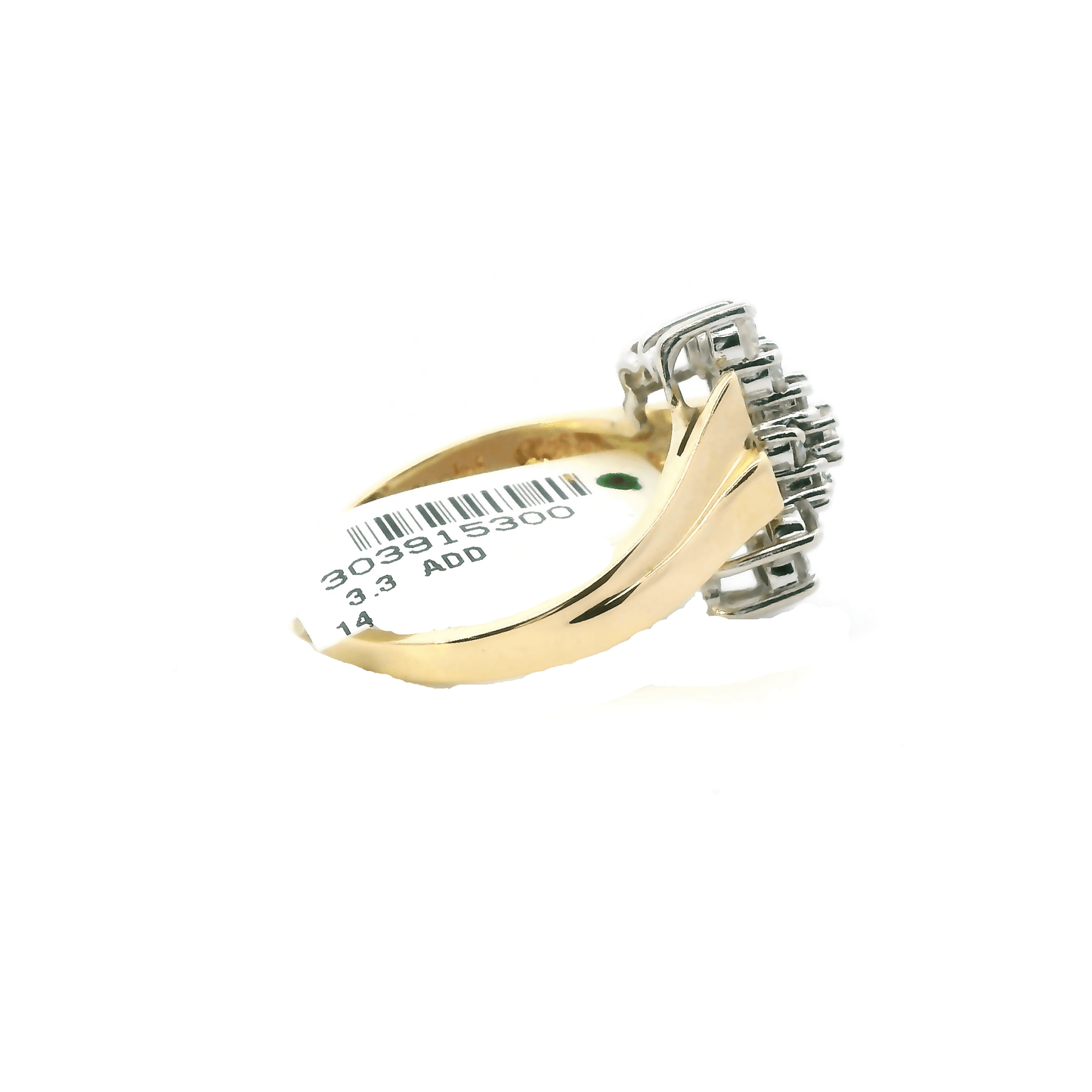 14K Yellow Gold Diamond Womens Ring - 1.10ct
