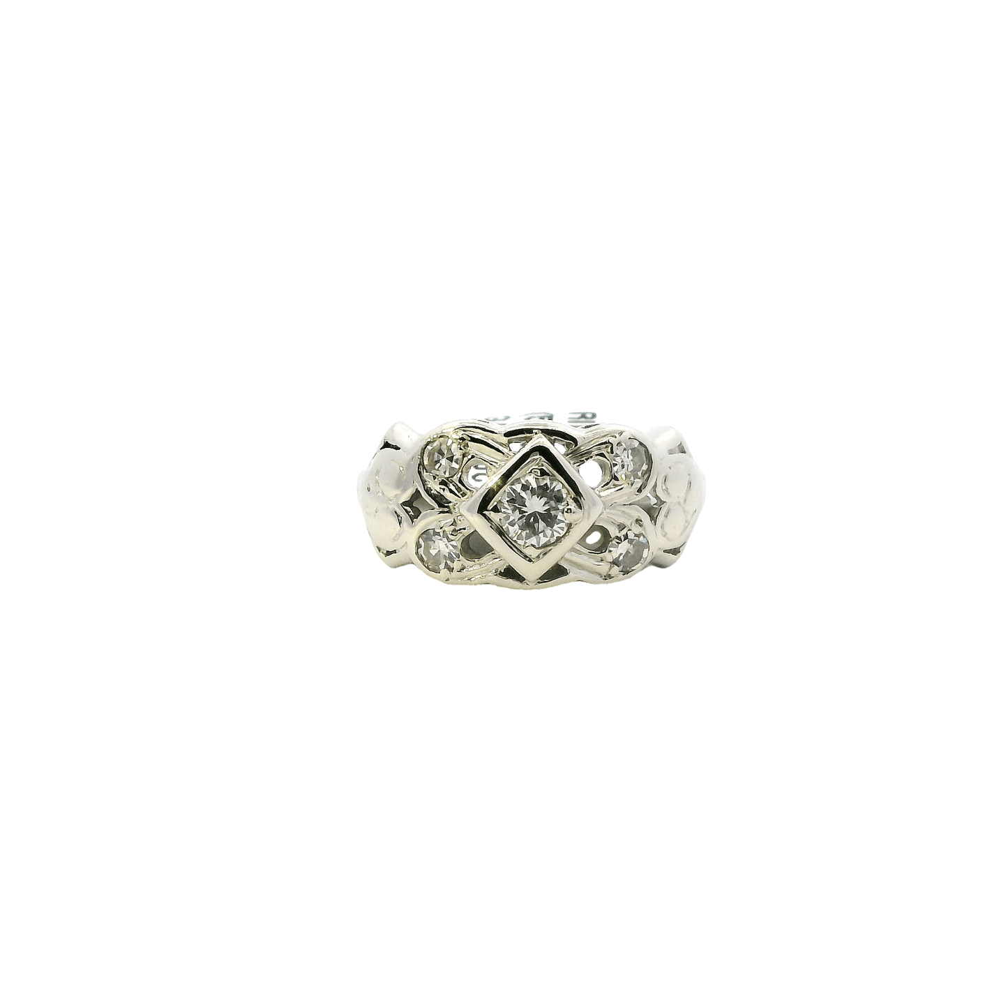 14K White Gold Diamond Womens Ring - 0.30ct