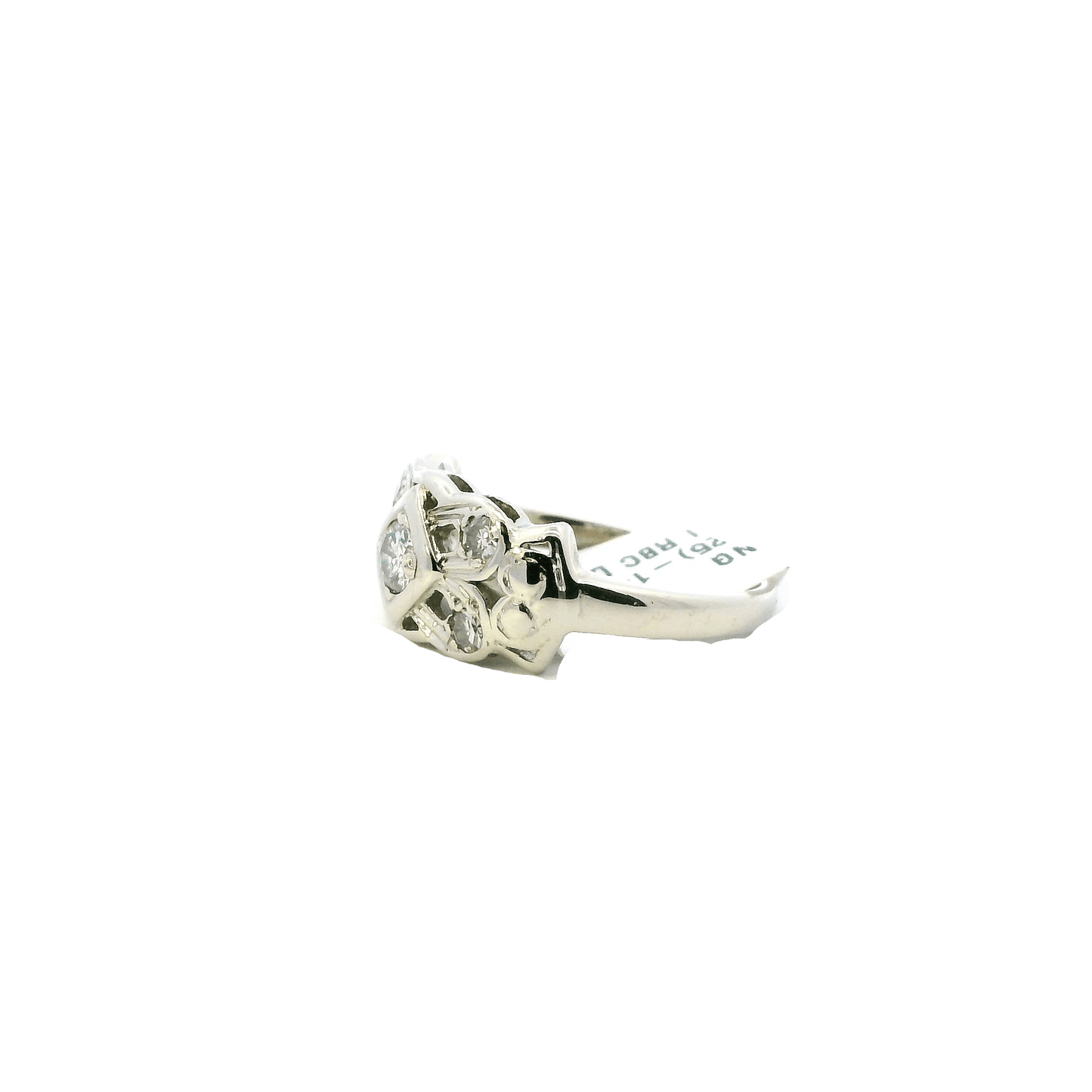 14K White Gold Diamond Womens Ring - 0.30ct