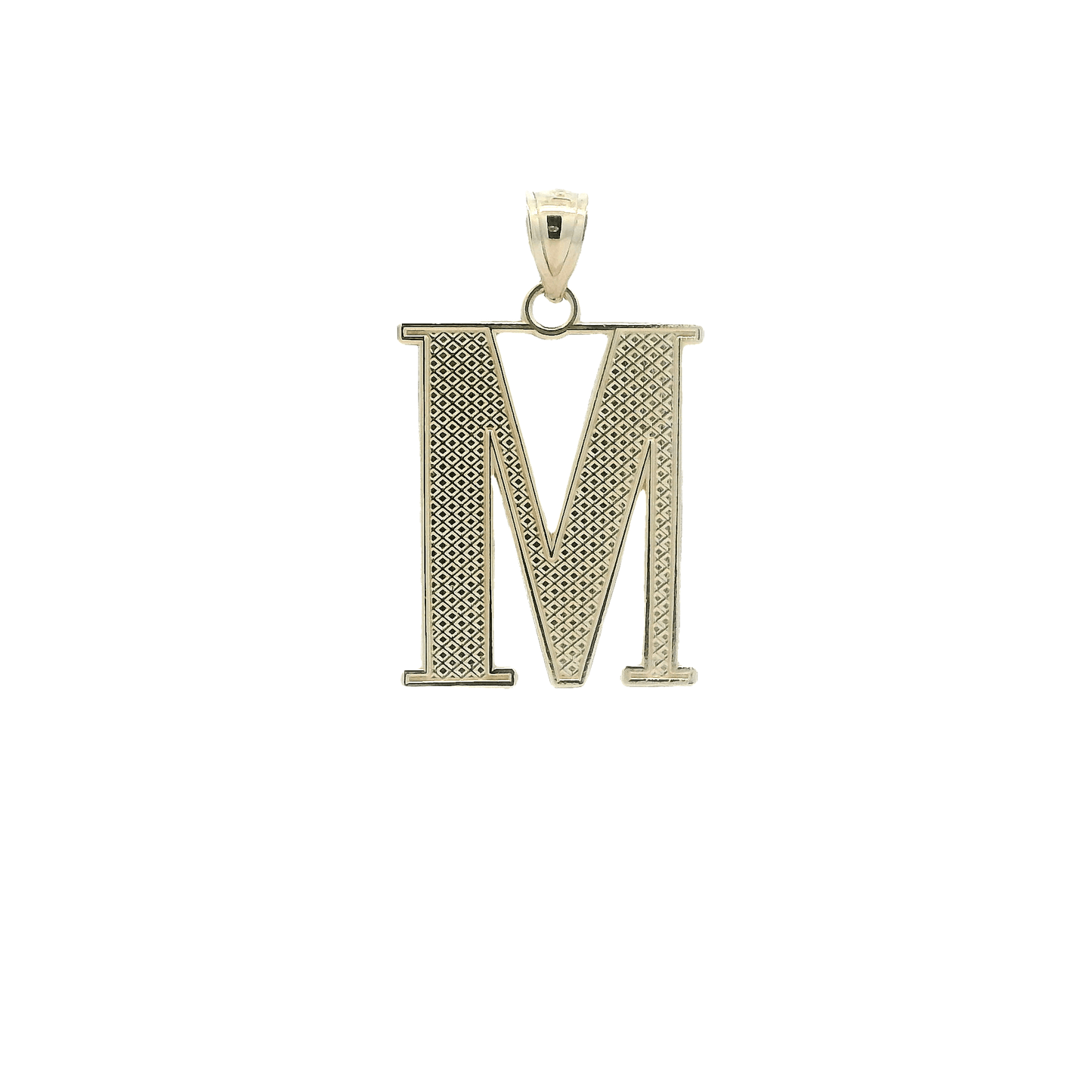 10K Yellow Gold letter "M" Pendant