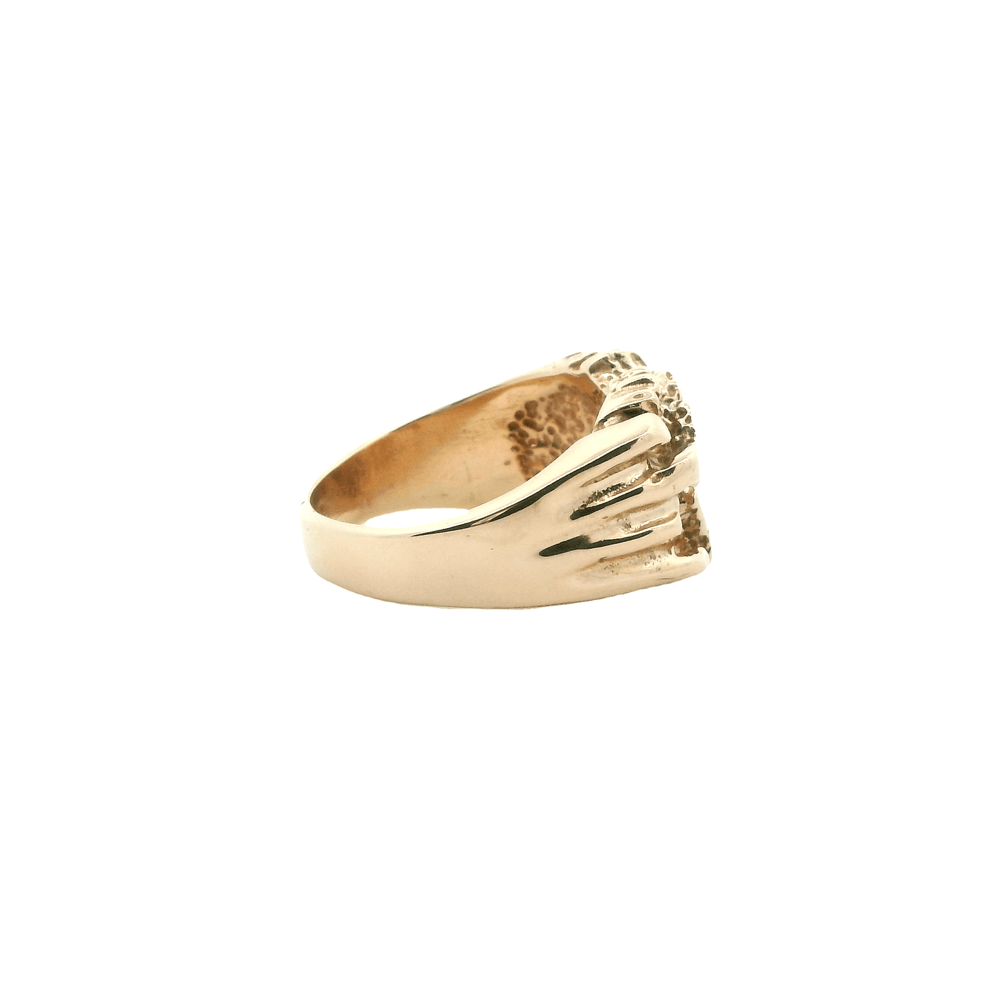 14K Yellow Gold Nugget Ring