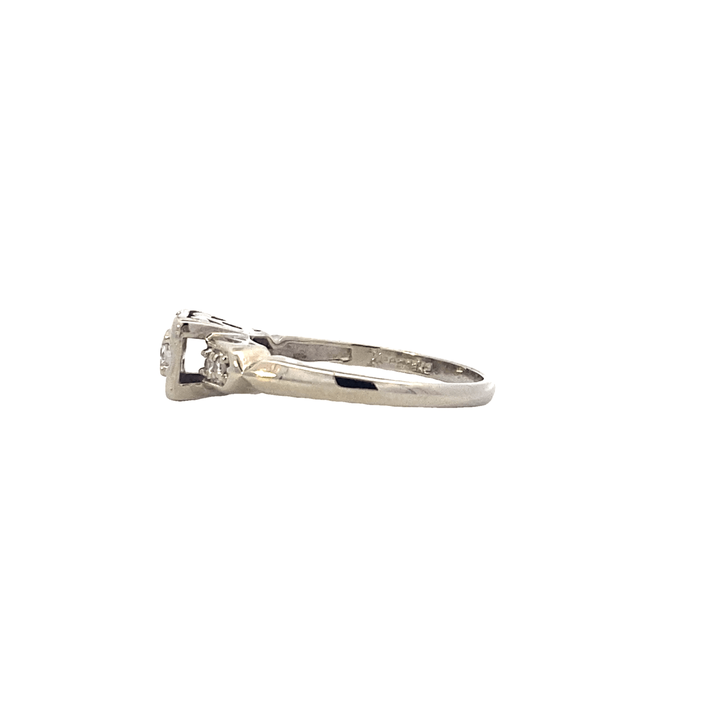 14K White Gold Diamond Womens Ring - 0.20ct