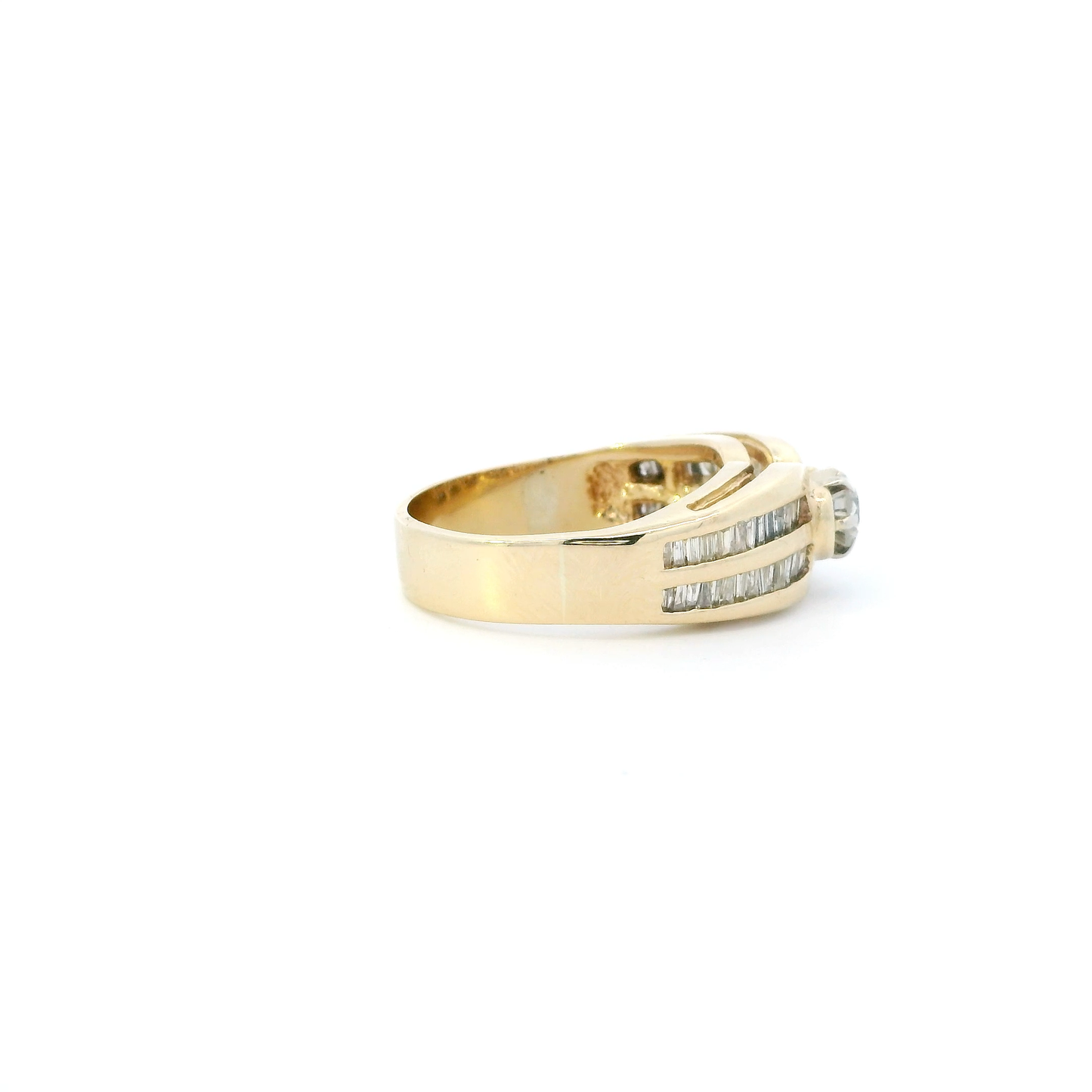 14K Yellow Gold Diamond Womens Ring - 0.35ct