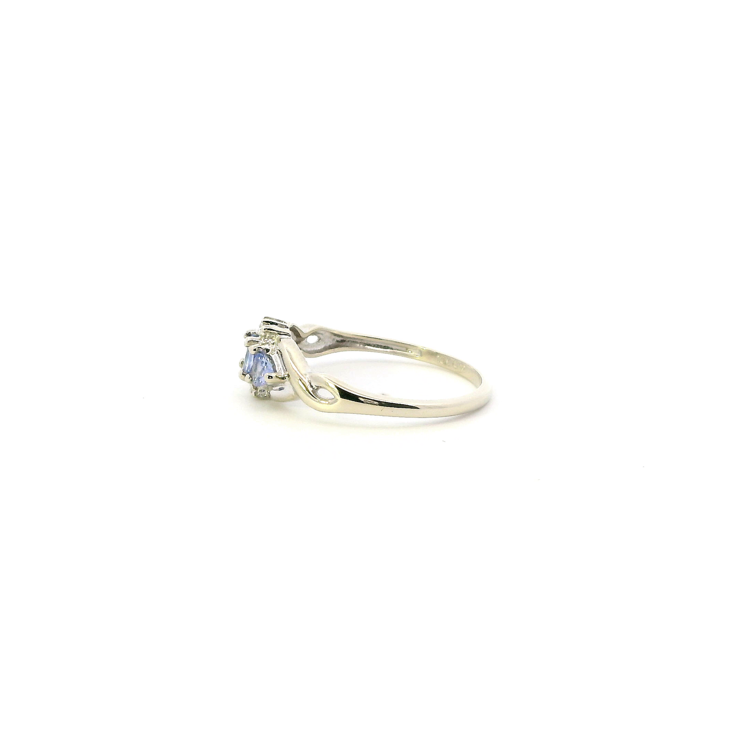 10K White Gold Tanzanite Womens Ring