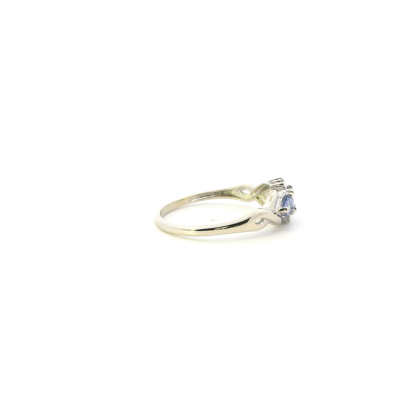 10K White Gold Tanzanite Womens Ring