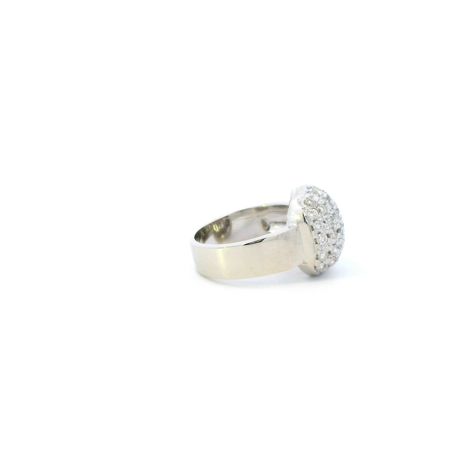 14K White Gold Diamond Womens Ring - 0.82ct