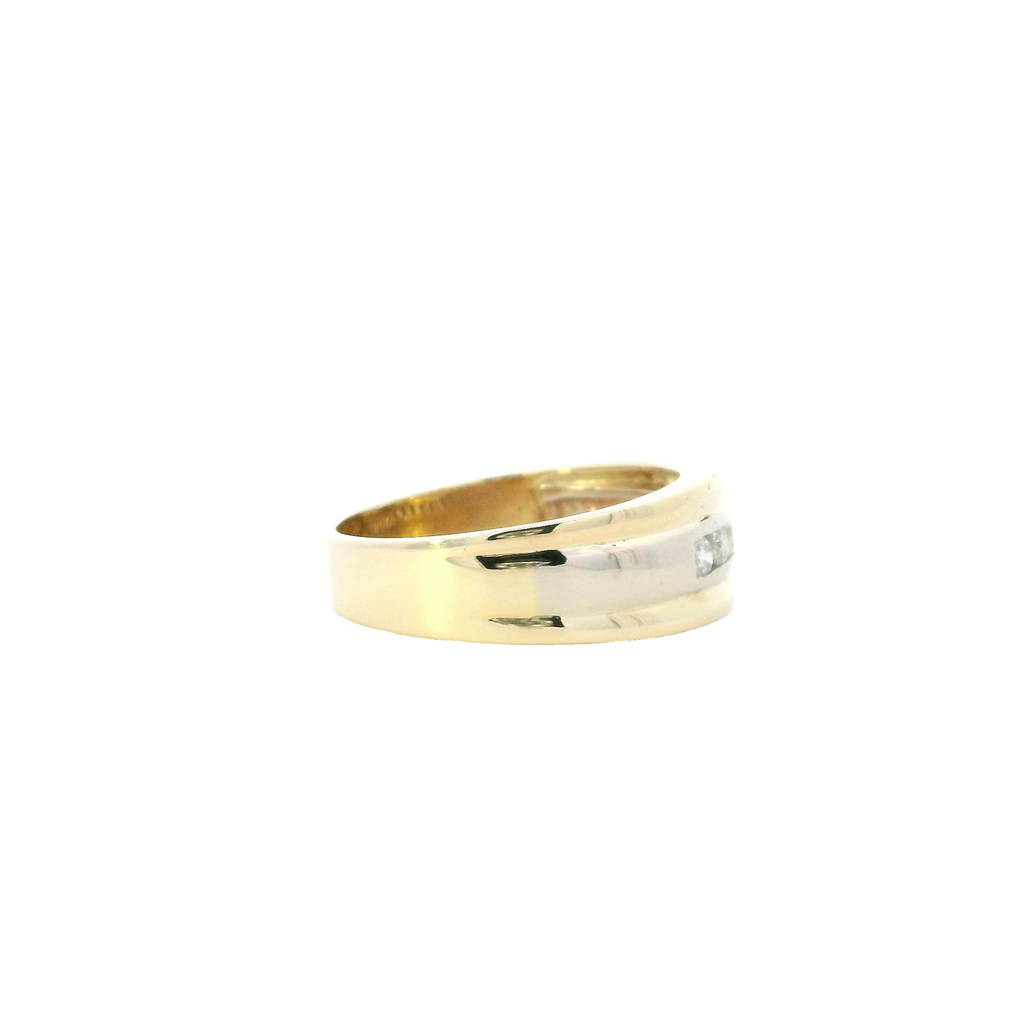 14K Yellow Gold Men's Diamond Ring - 0.35ct