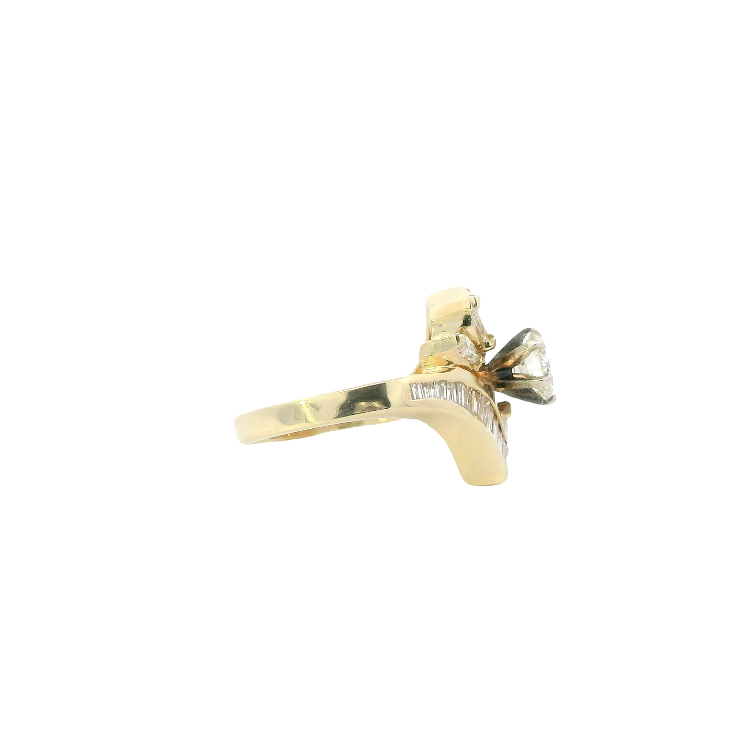 14K Yellow Gold Diamond Ring - 1.2ct