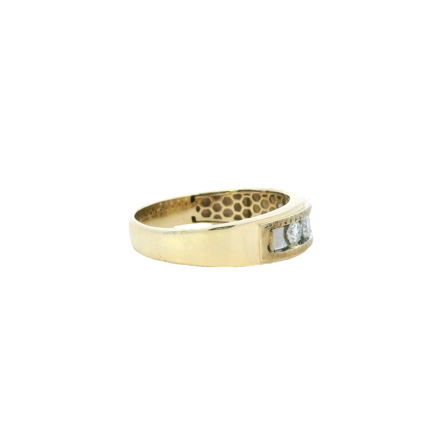 10K Yellow Gold Men's Diamond Ring - 1.0ct