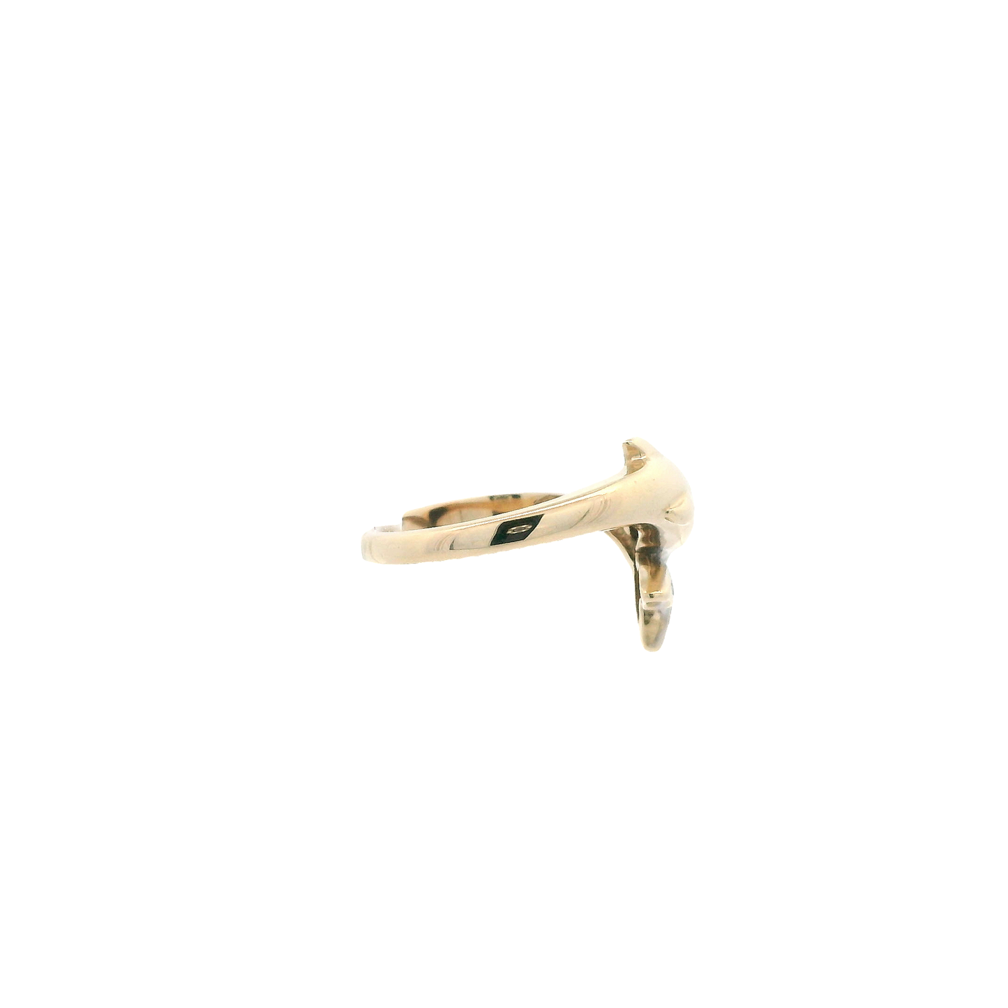 14K Yellow Gold Dolphin Ring