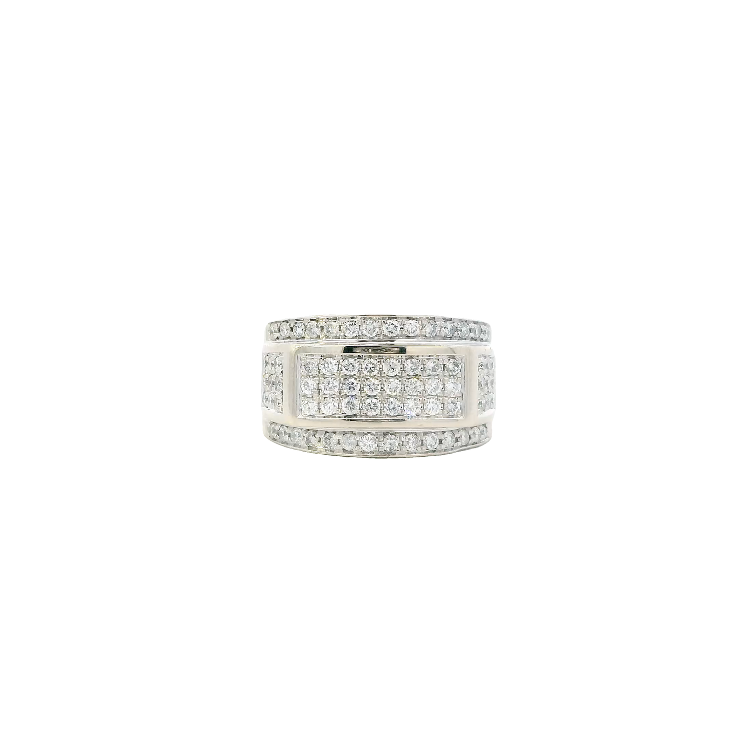 10K White Gold Diamond Ring - 0.88ct