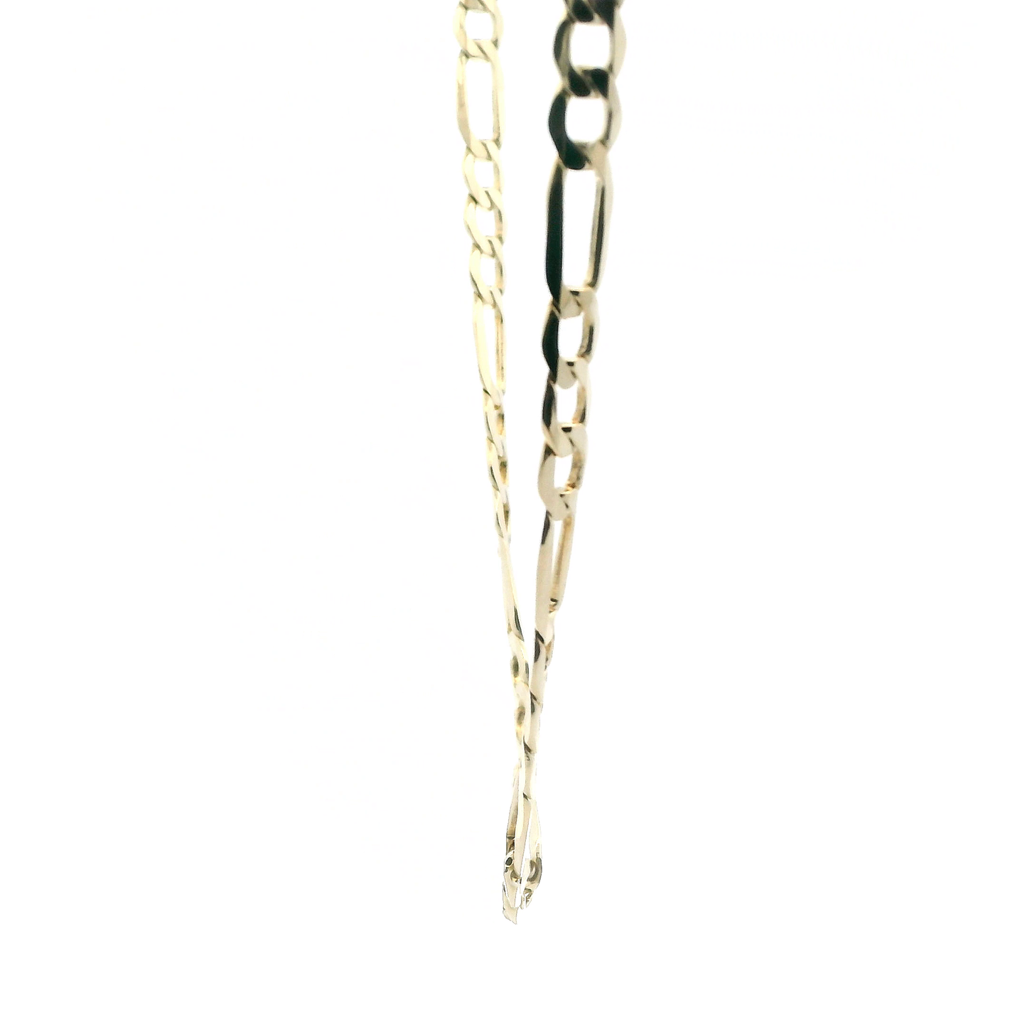 14K Yellow Gold Figaro 22" Chain