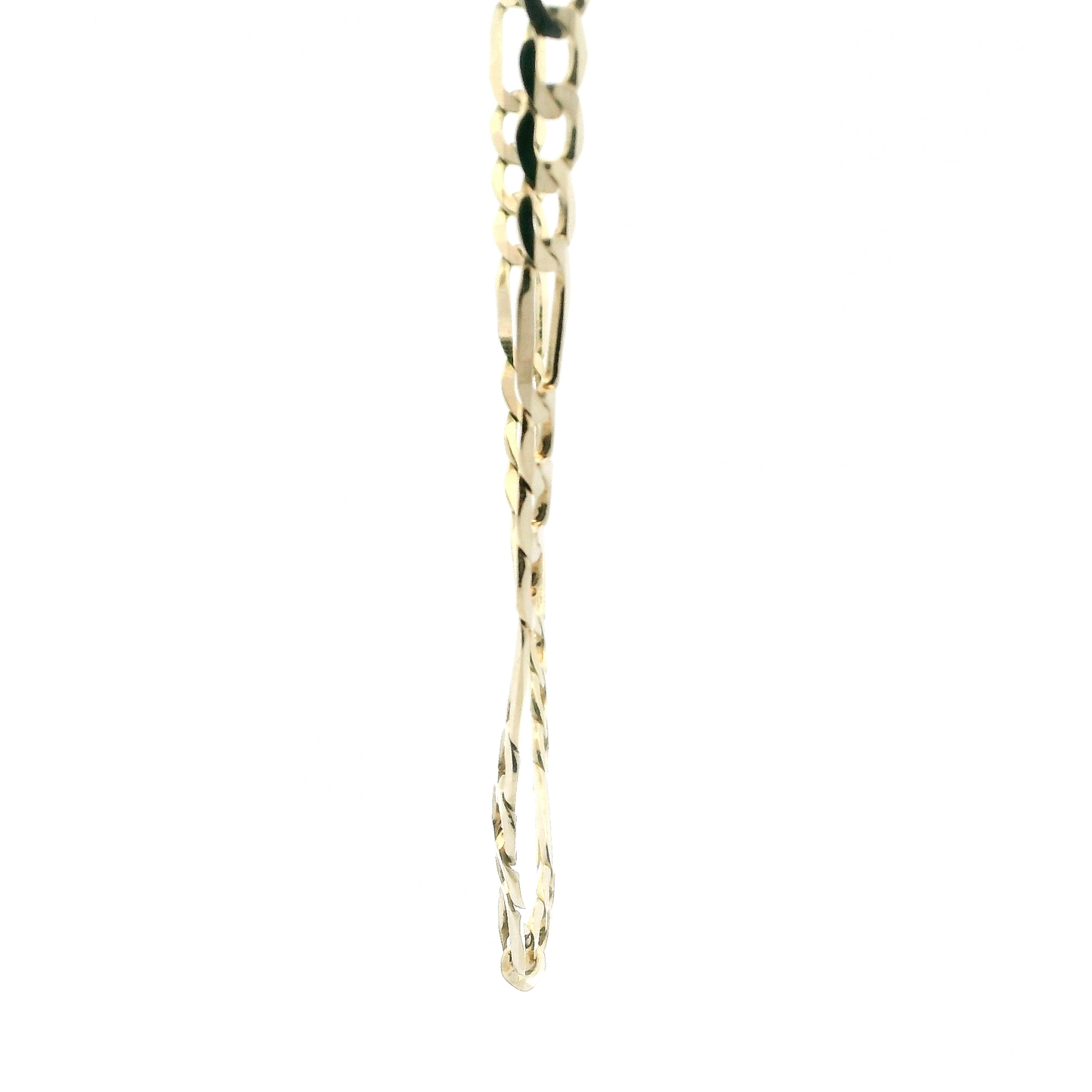 14K Yellow Gold Figaro 22" Chain